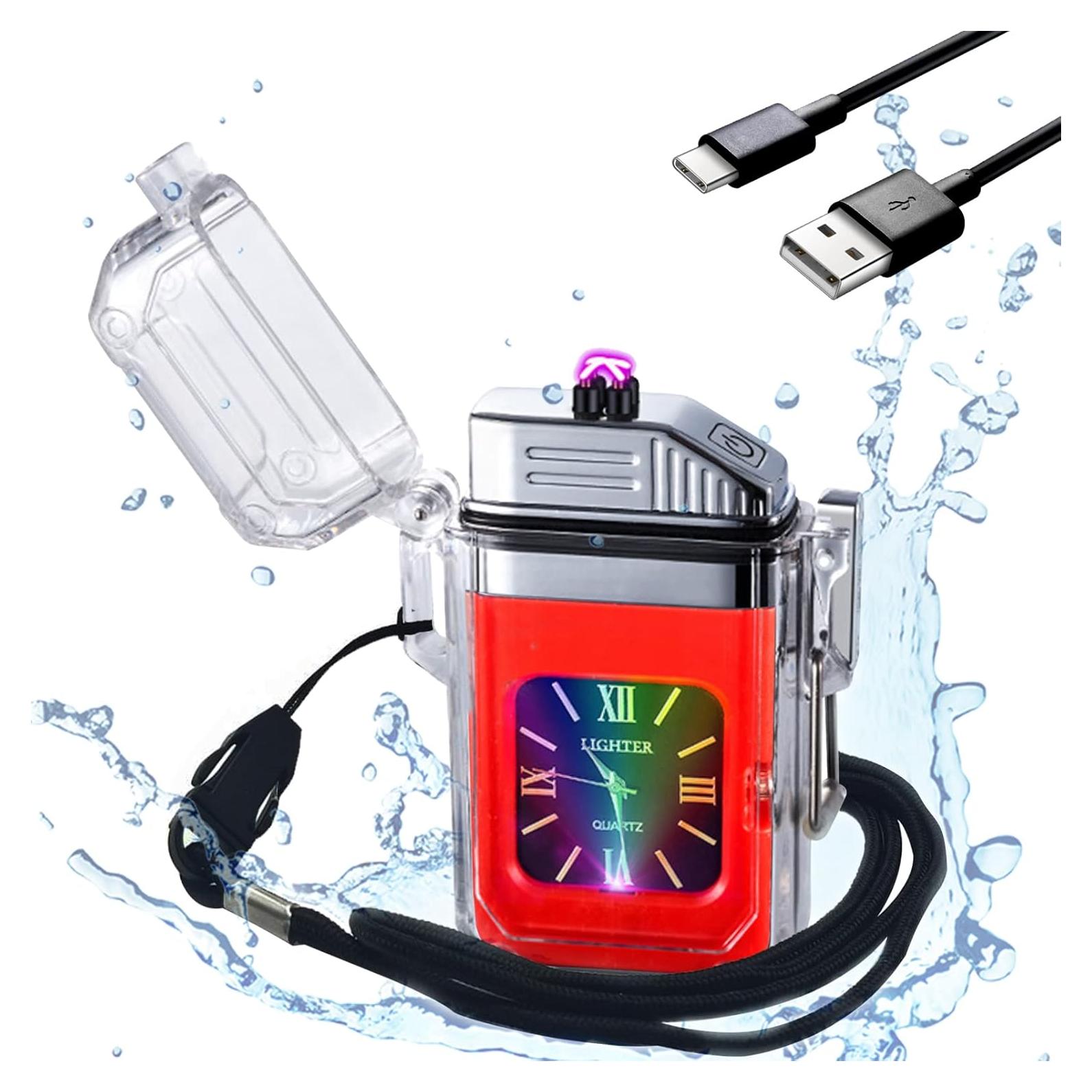 Encendedor Eléctrico SKRFIRE Recargable USB Doble Arco IP56