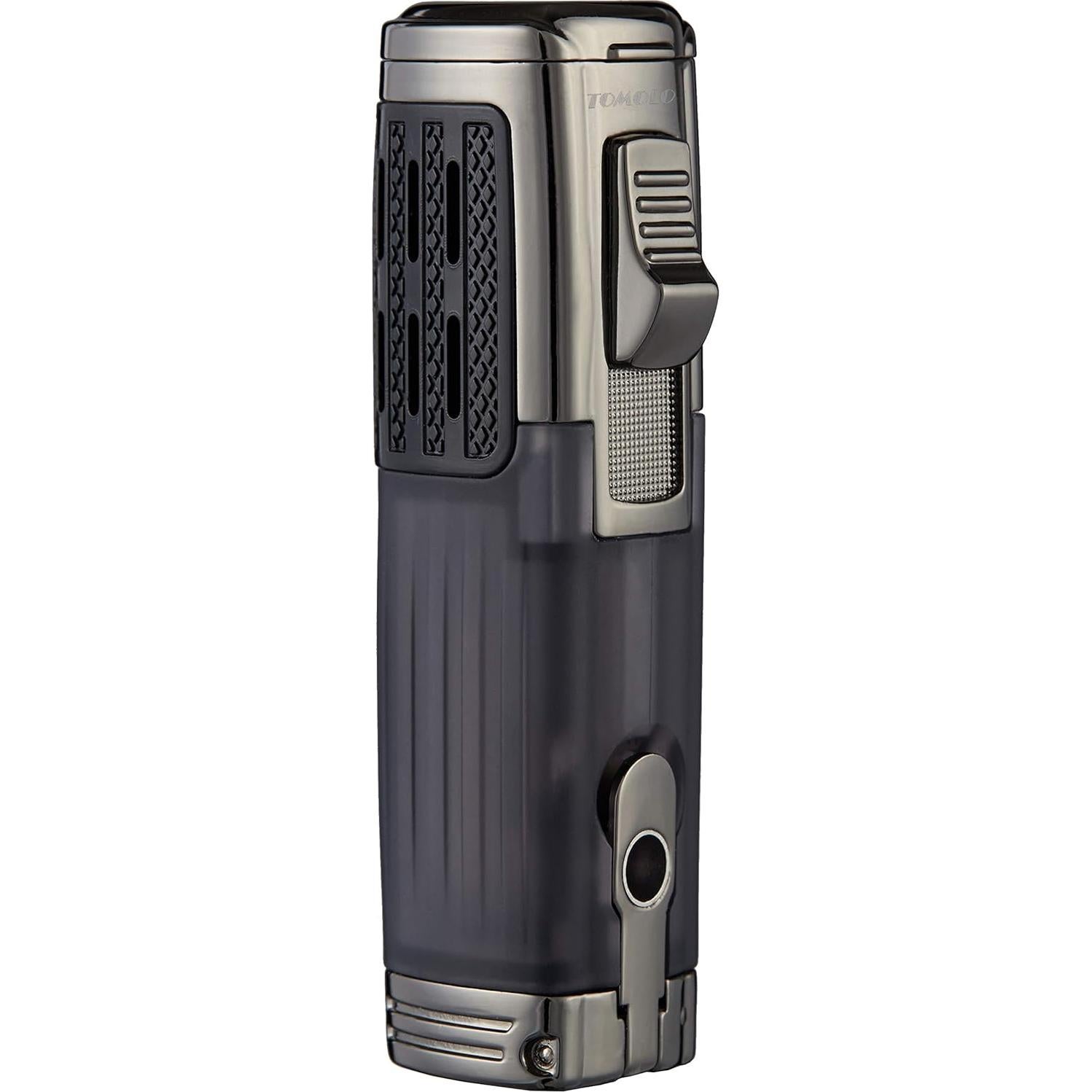 Encendedor de Cigarros Triple Jet TOMOLO Recargable Butano - 2 Piezas