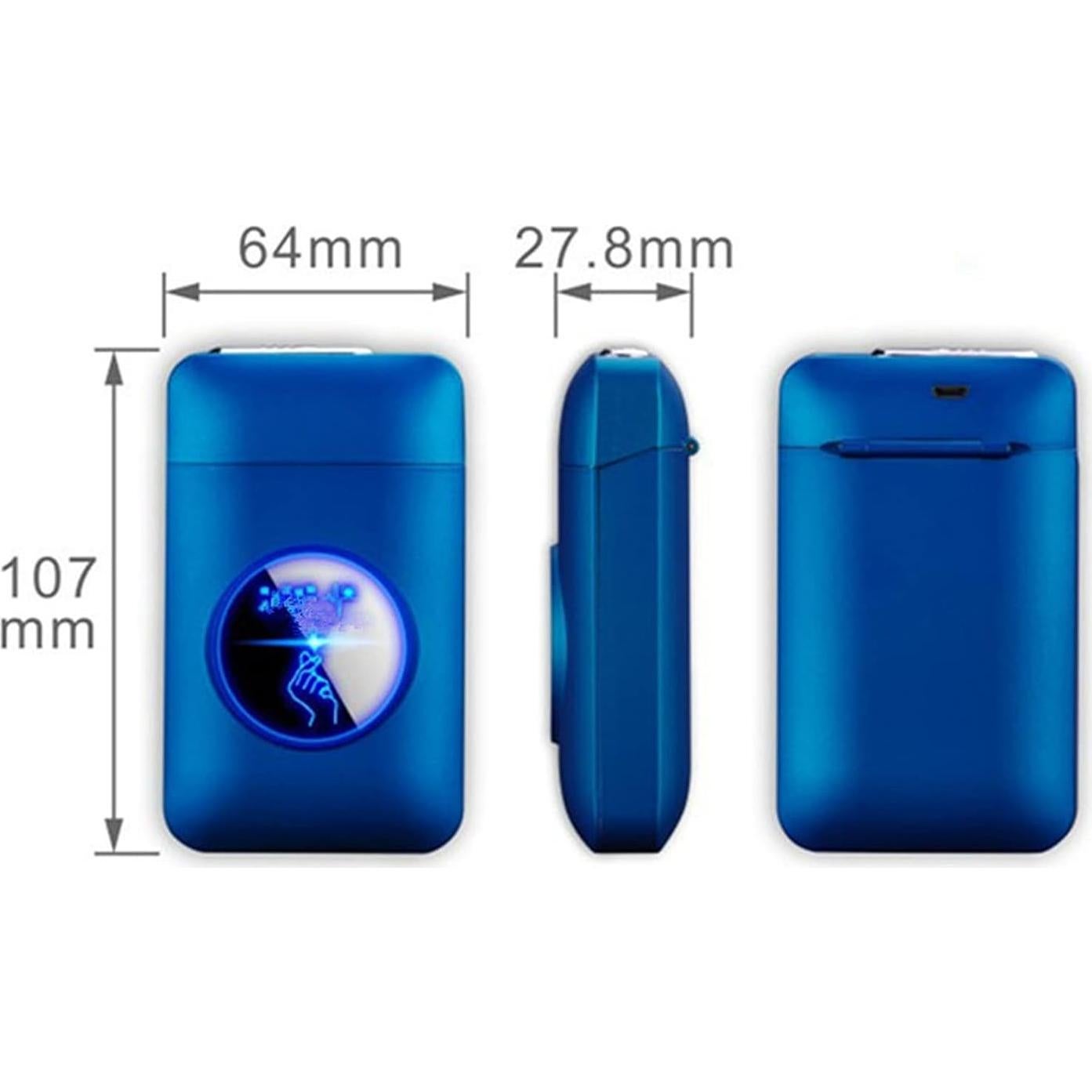 Estuche para Cigarrillos CKKC con Encendedor USB Recargable