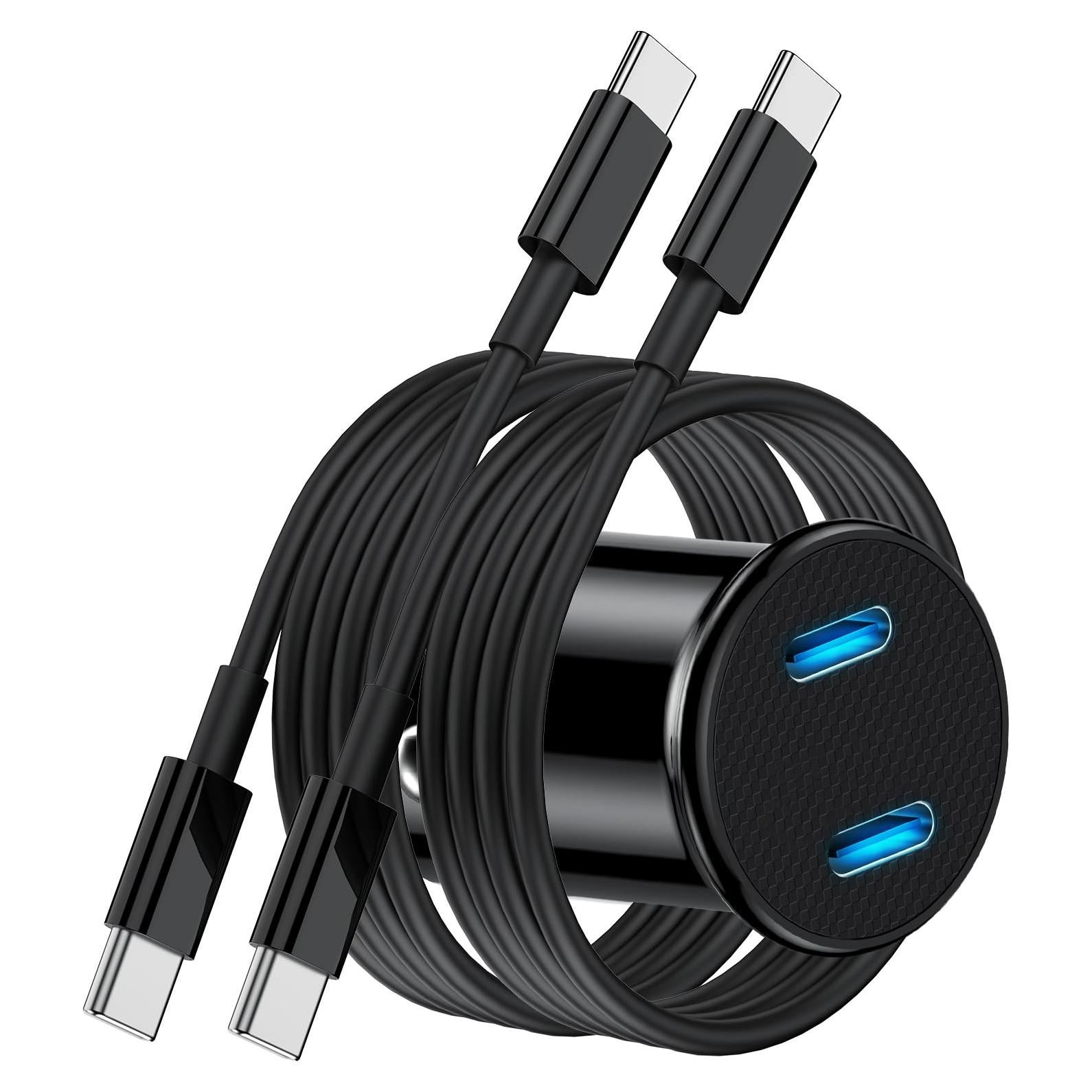 Cargador USB C para coche Shenzhen ZYH-C26 con cable 3 pies