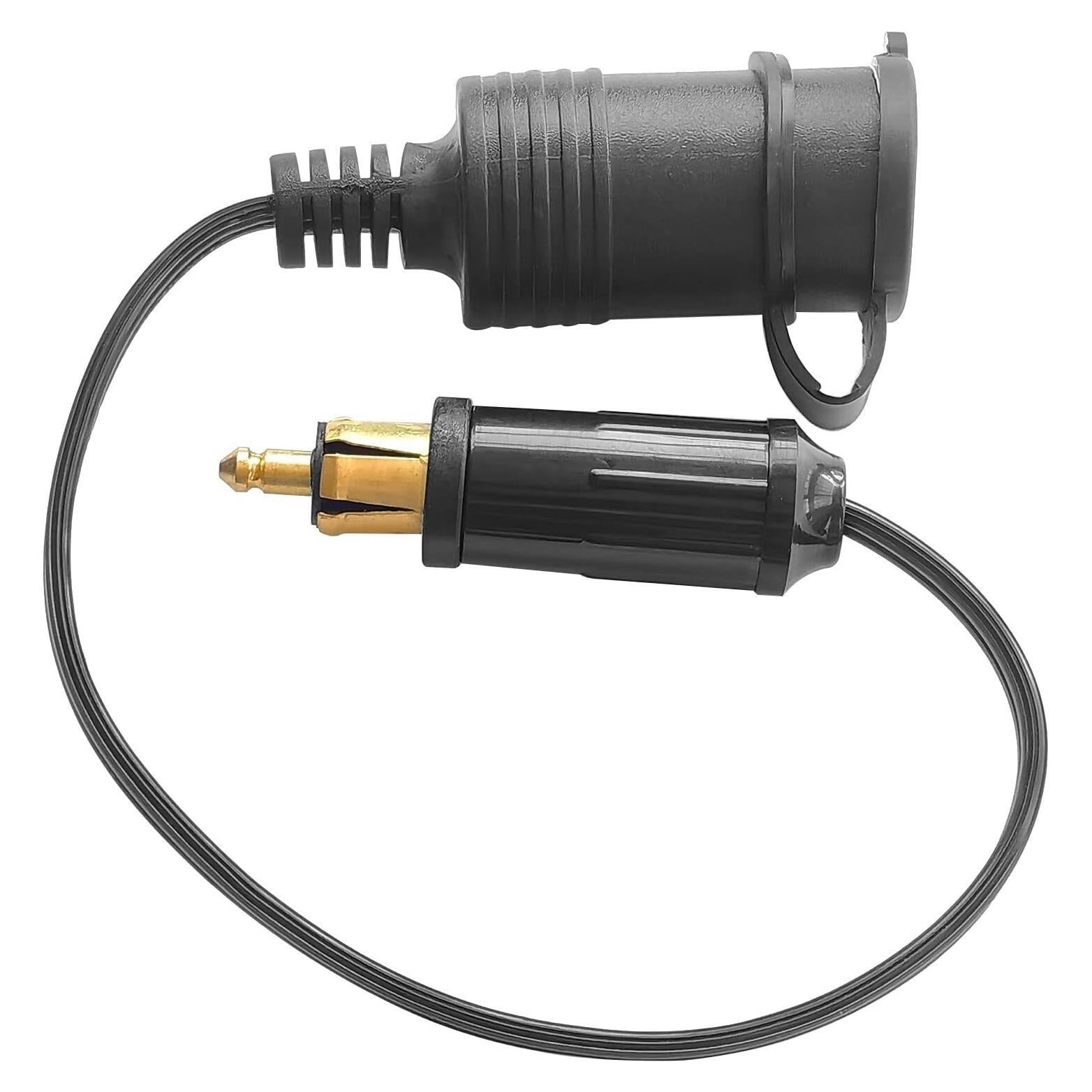 Adaptador de enchufe DIN OUQYLG 12V-24V con cable 30cm impermeable