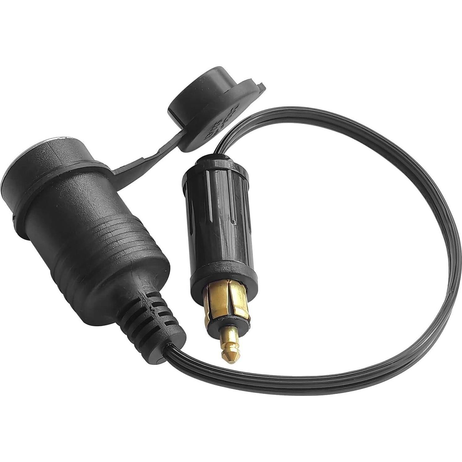 Adaptador de enchufe DIN OUQYLG 12V-24V con cable 30cm impermeable