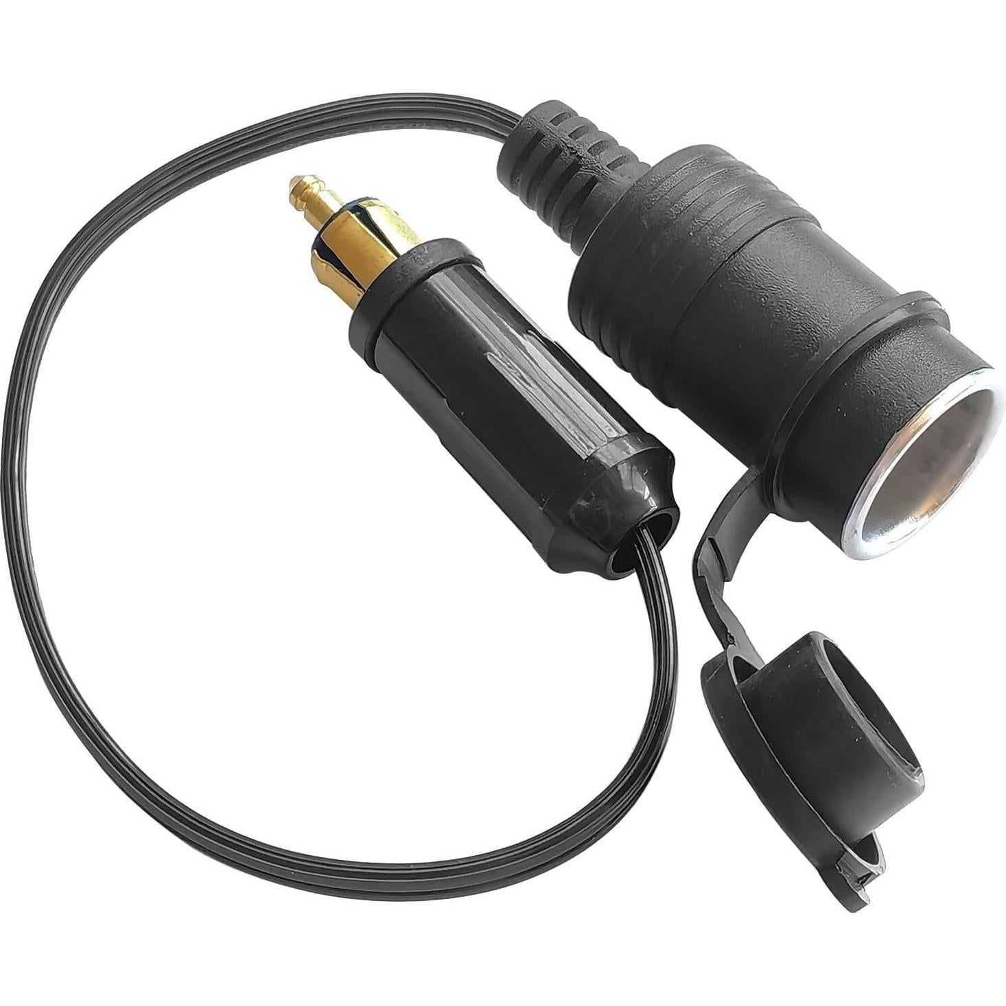 Adaptador de enchufe DIN OUQYLG 12V-24V con cable 30cm impermeable