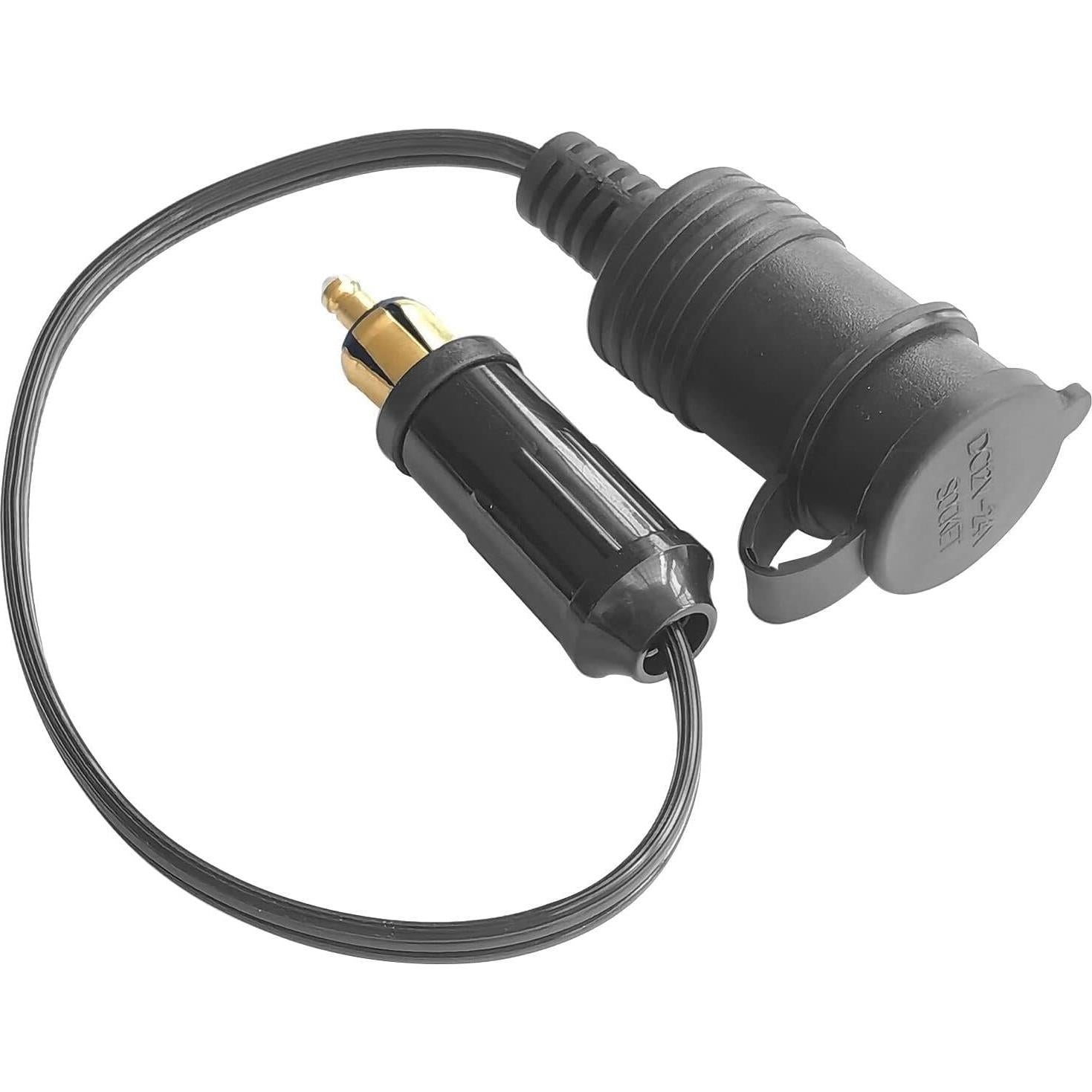 Adaptador de enchufe DIN OUQYLG 12V-24V con cable 30cm impermeable