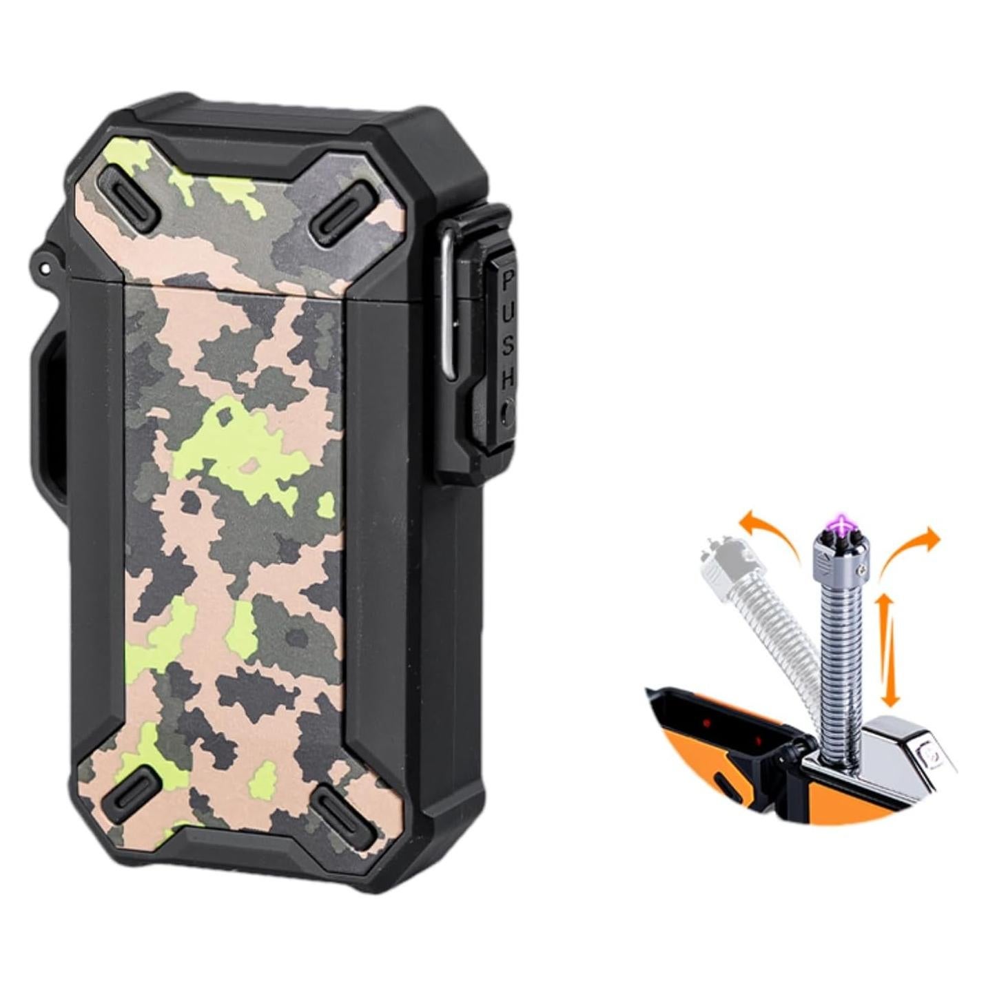 Encendedor Eléctrico Flexible Navpeak Camuflaje Recargable USB