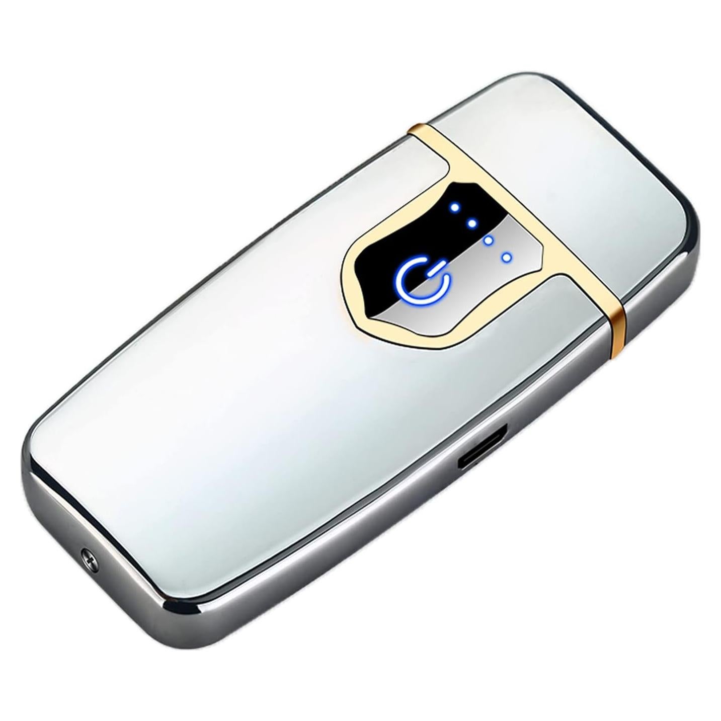 Encendedor Eléctrico COZYLIFE Doble Arco Táctil Plata