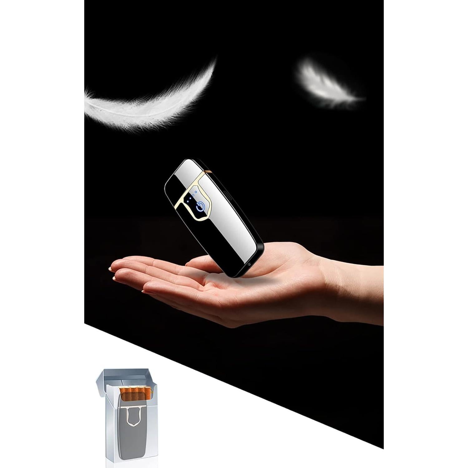 Encendedor Eléctrico COZYLIFE Doble Arco Táctil Plata