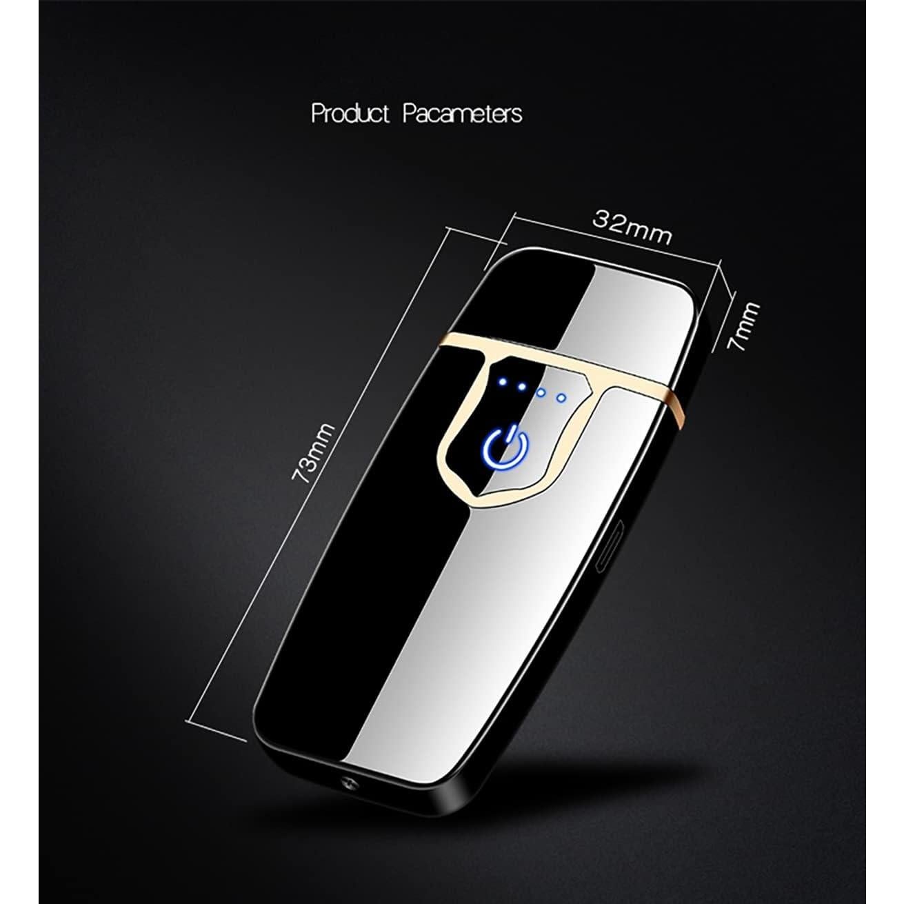 Encendedor Eléctrico COZYLIFE Doble Arco Táctil Plata