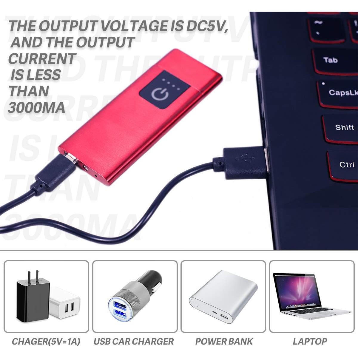 Encendedor Inteligente Doble Cara MENG ZHI AO Rojo USB