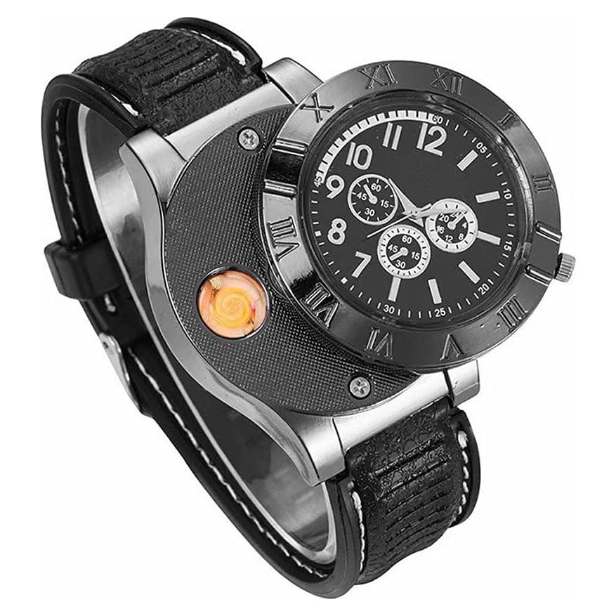 Reloj Encendedor USB Militar ENJOY-UNIQUE 4.5cm a Prueba de Viento