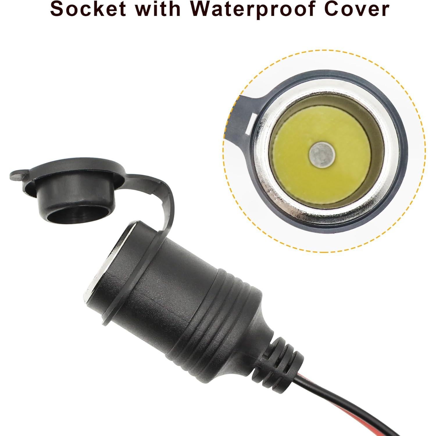 Divisor de enchufe de encendedor de cigarrillos Xilaghy 1 a 4 12V/24V