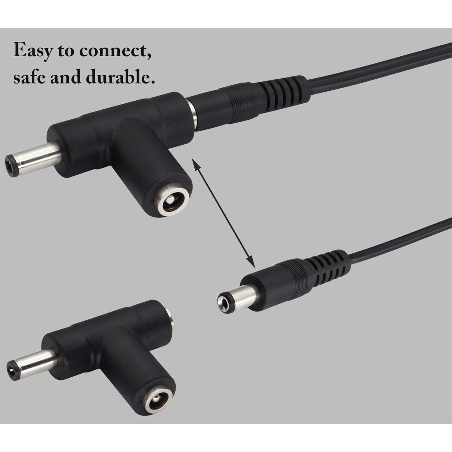 Adaptador Cargador 12V zdyCGTime con Conector 2.1mm y Fusible