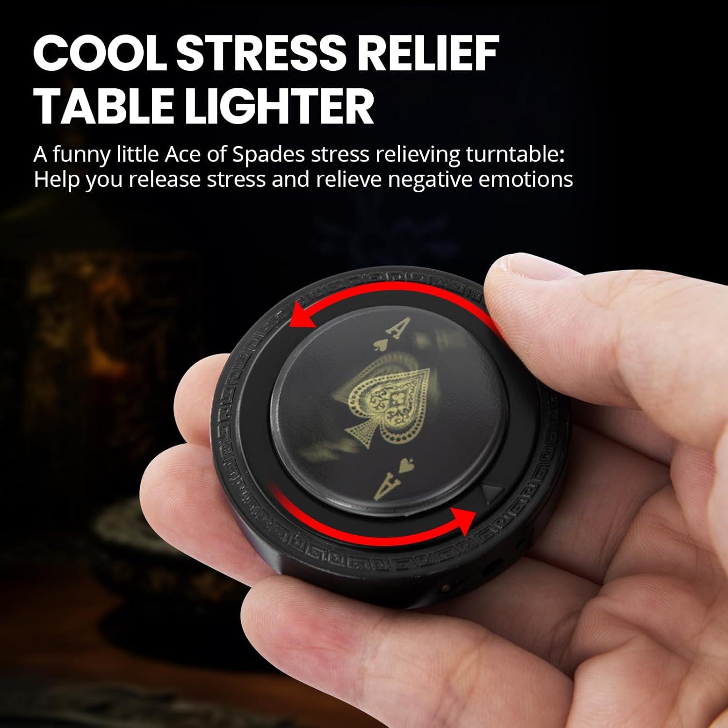 Encendedor de Butano Recargable Choicedc As de Espadas