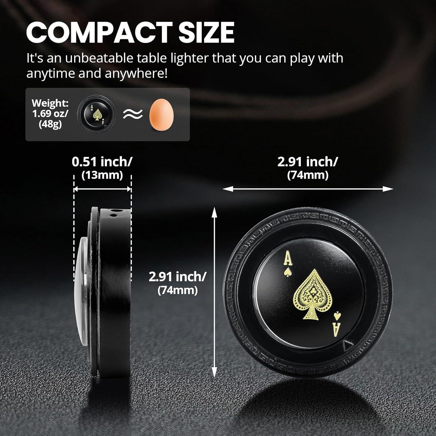 Encendedor de Butano Recargable Choicedc As de Espadas