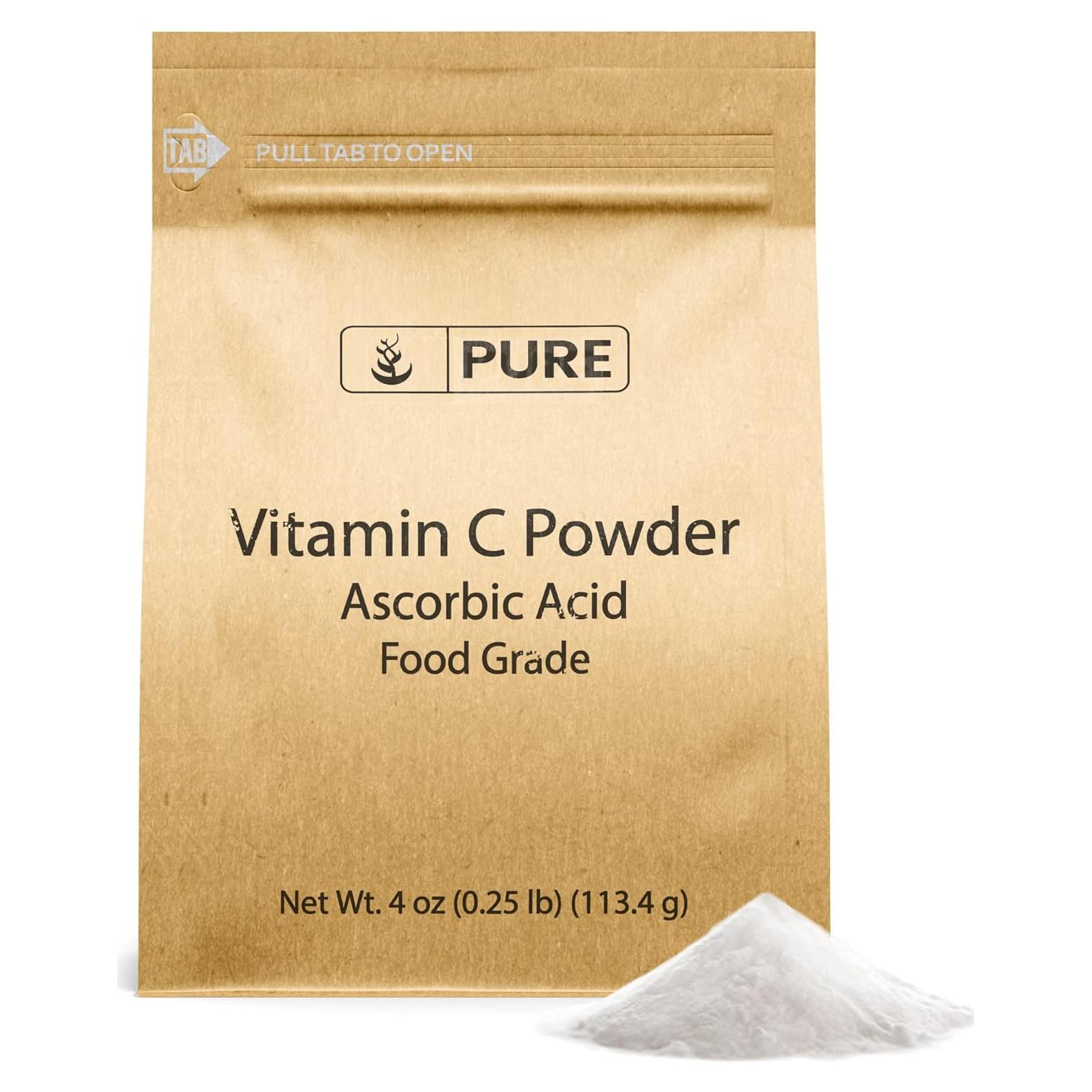 Polvo de Vitamina C Pura 113.4 g - Ingredientes Orgánicos