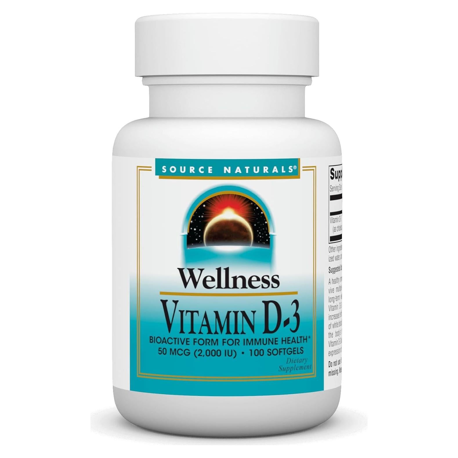Vitamina D-3 Source Naturals 22.68g para Salud Inmunológica