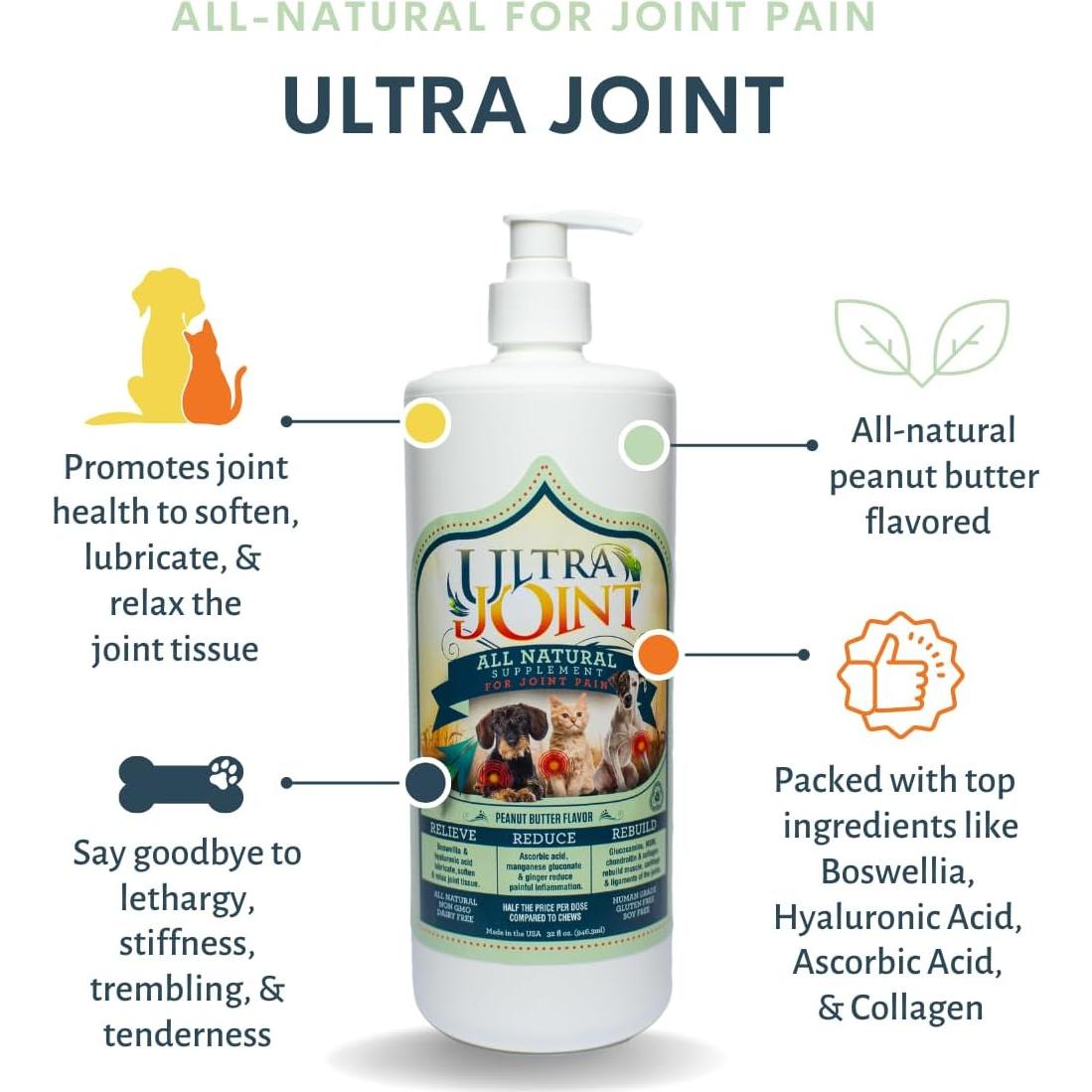 Ultra Joint - Suplemento Articular para Perros y Gatos 226.8 g