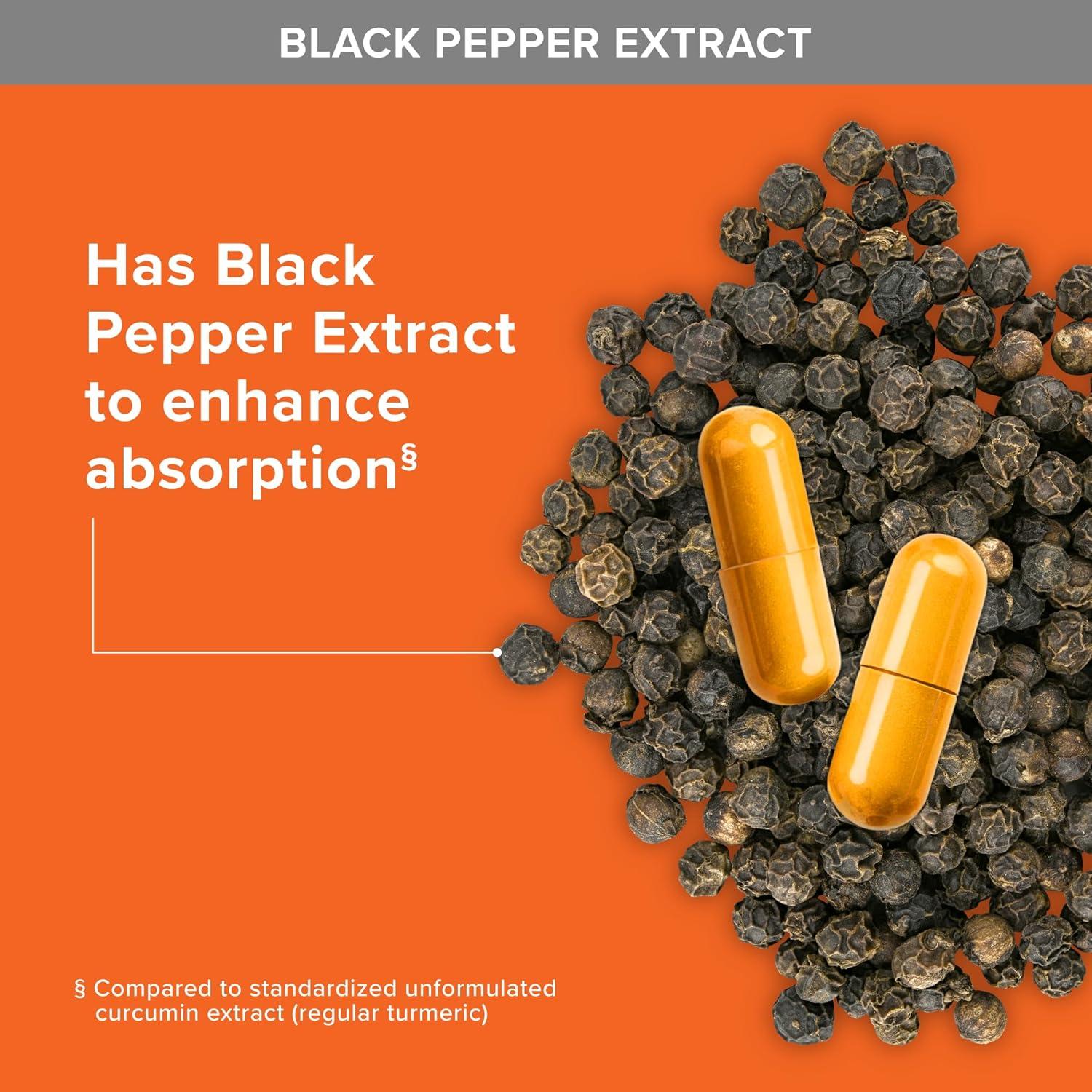 Suplemento Qunol Cúrcuma 2250mg con Pimienta Negra - 90 Cápsulas Vegetarianas