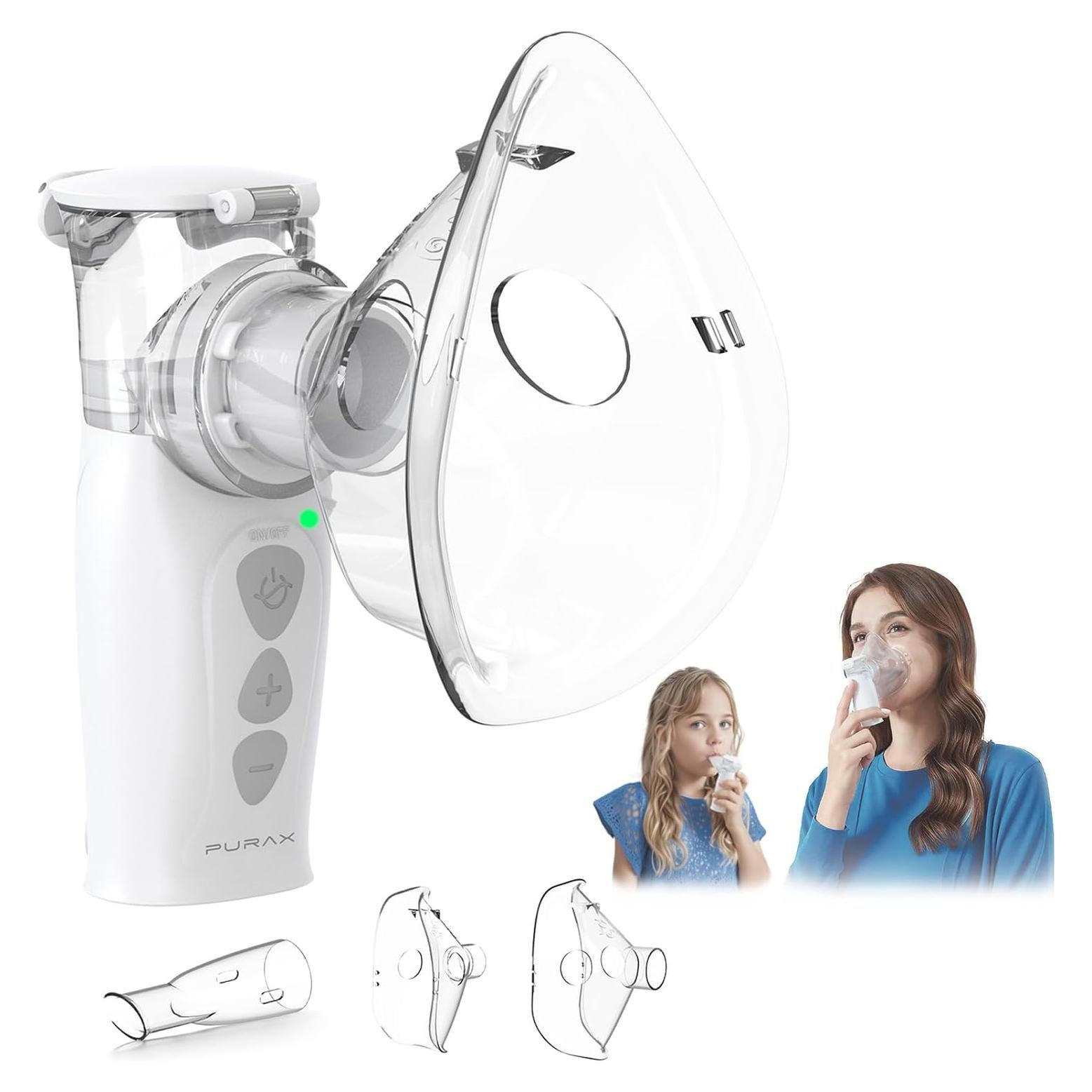 Nebulizador Portátil PURAX para Adultos y Niños - Silencioso y Recargable