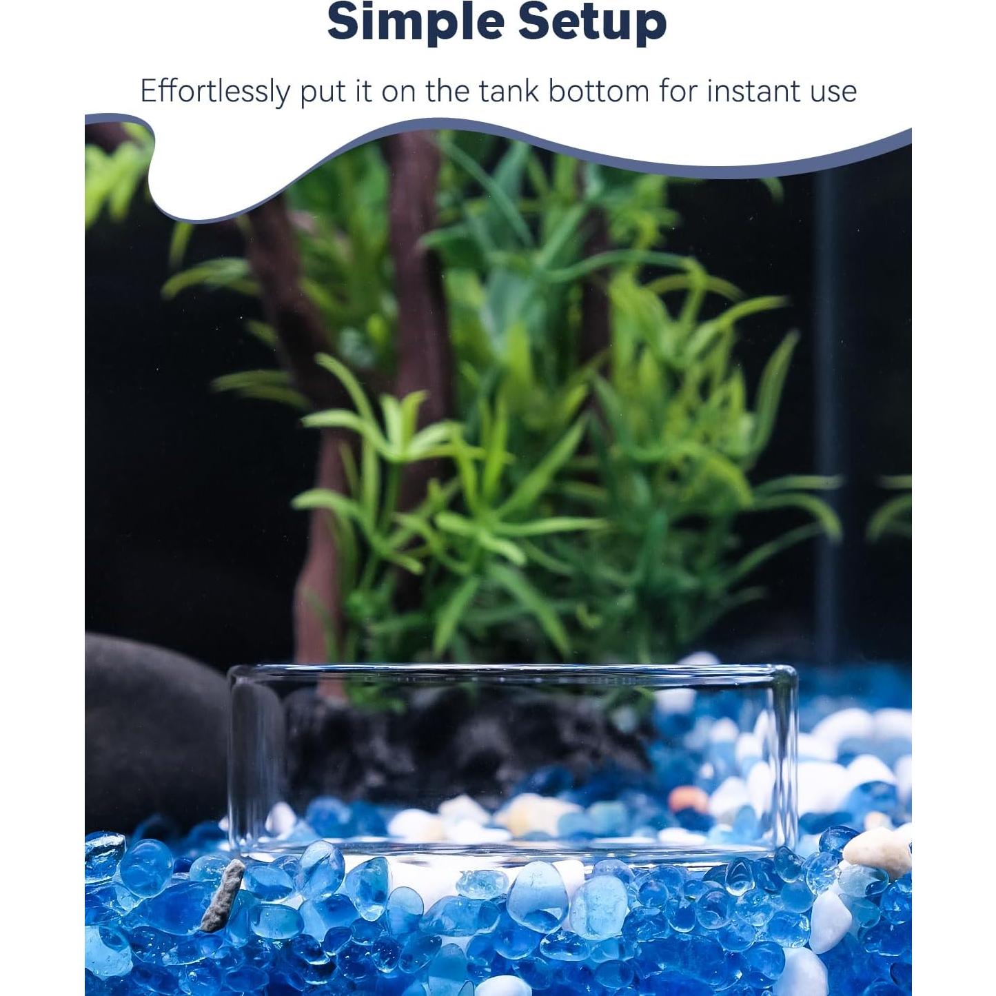 Plato de Alimentación Pawfly de Vidrio para Camarones 7.5cm