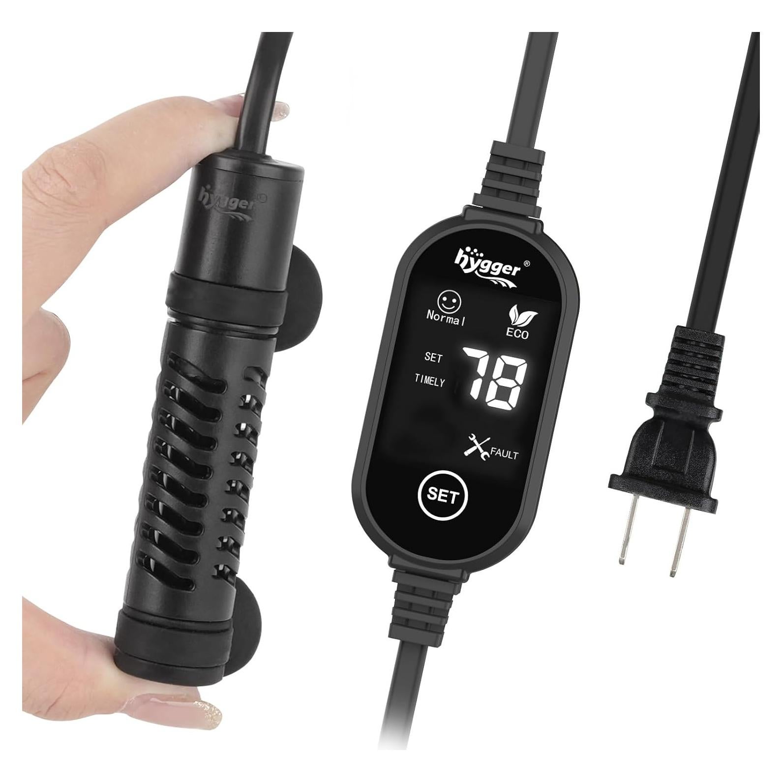 Calentador de Acuario Cerámico Hygger 50W para 11-38L