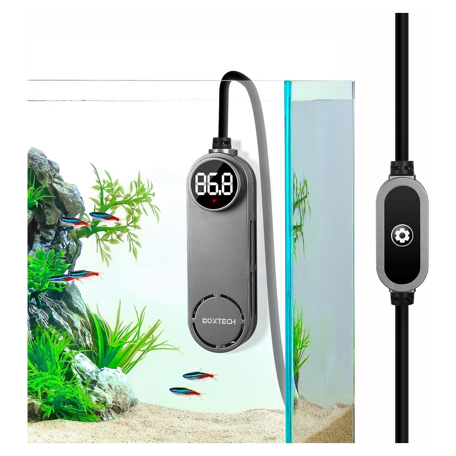 Calentador de Acuario Sumergible Boxtech 100W para 45-95L