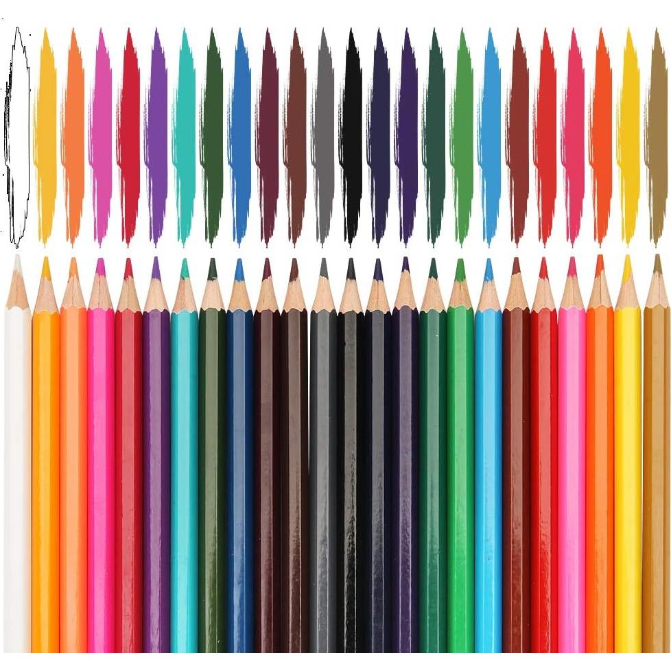 Lápices de Colores Madisi - 288 Unidades Pre-Afilados