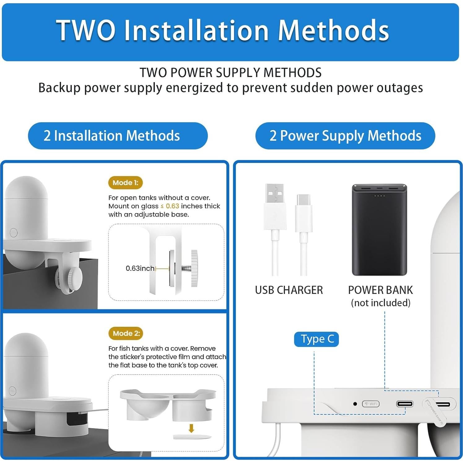 Comedero Automático para Peces BEUTFQL con Cámara HD 2K