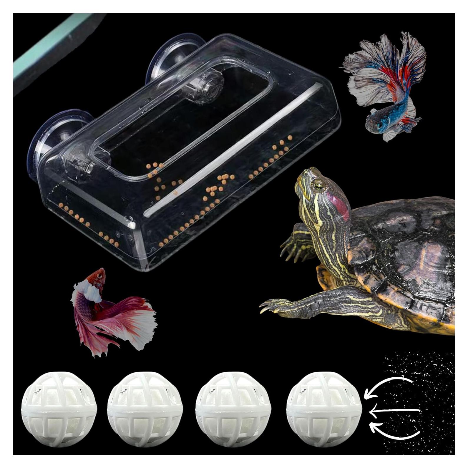 Anillo de Alimentación Flotante Homedy para Tortugas y Peces L