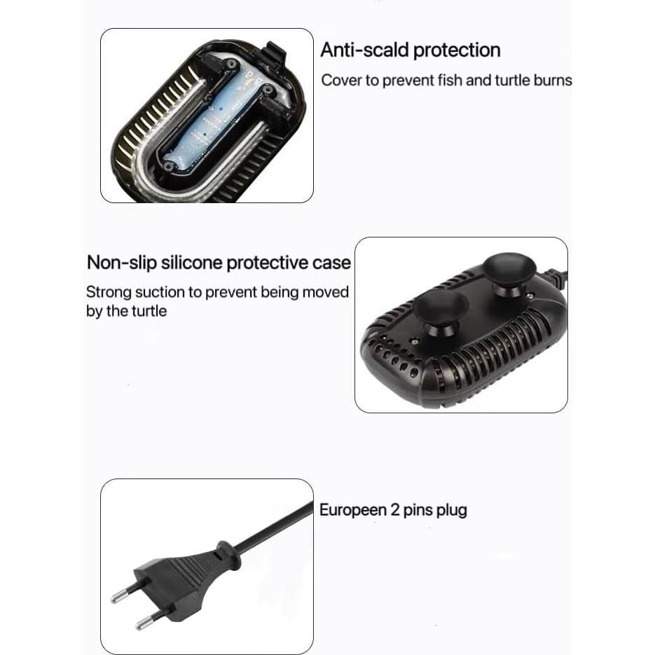 Calentador de Acuario JULIAQUA 150W con Pantalla Digital