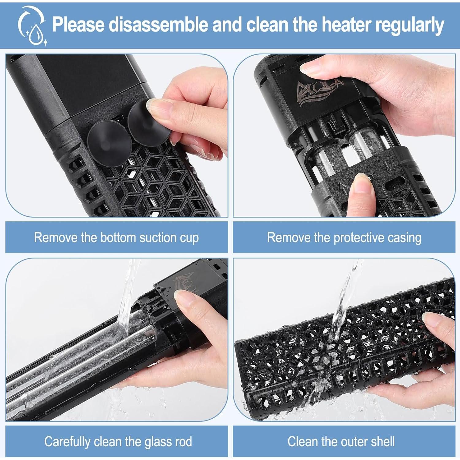 Calentador de Acuario AQQA 1200W para 650 a 860 litros