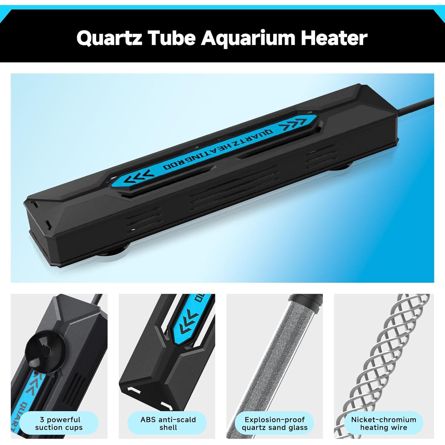 Calentador de Acuario AQQA 300W/500W/800W/1000W Digital