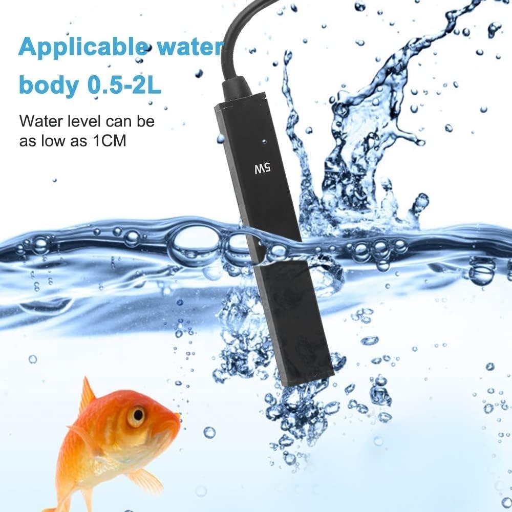 Calentador de Acuario DONGKER 5W USB Sumergible 0.5-2L