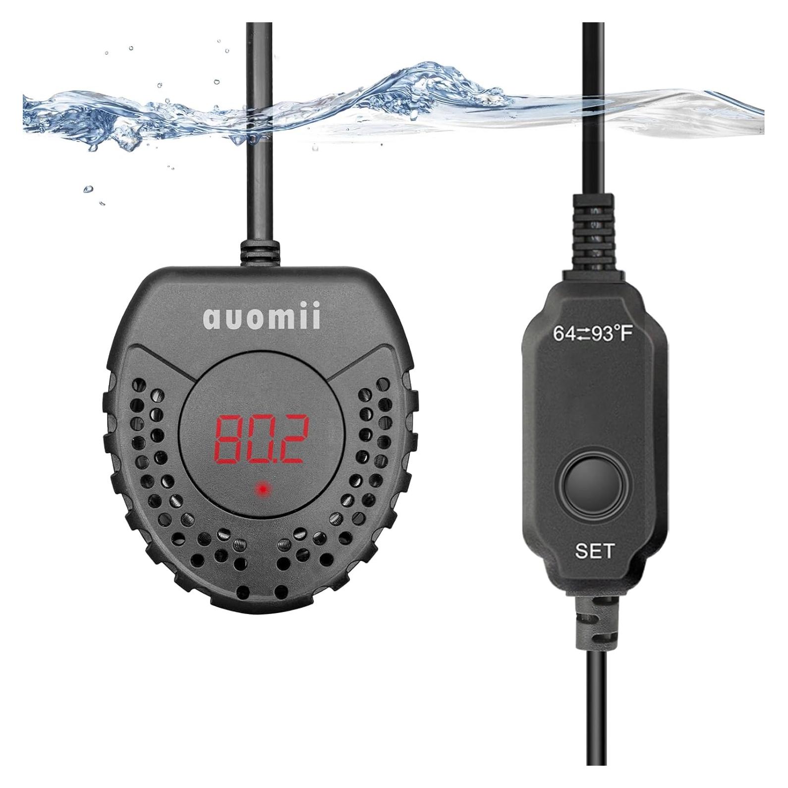 Calentador de Acuario AUOMII 50W con Controlador de Temperatura