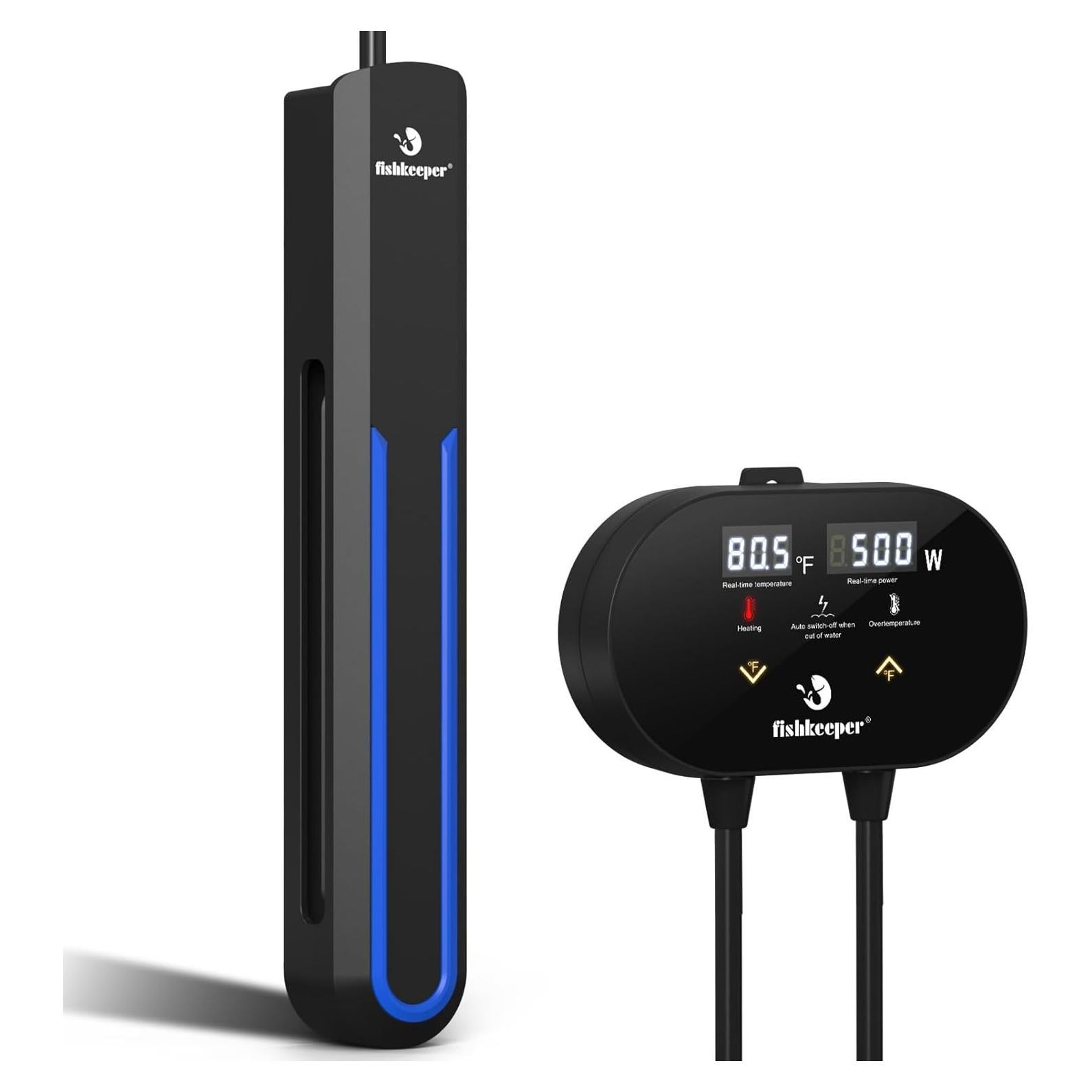 Calentador de Acuario Fishkeeper 500W para 250-511 Litros