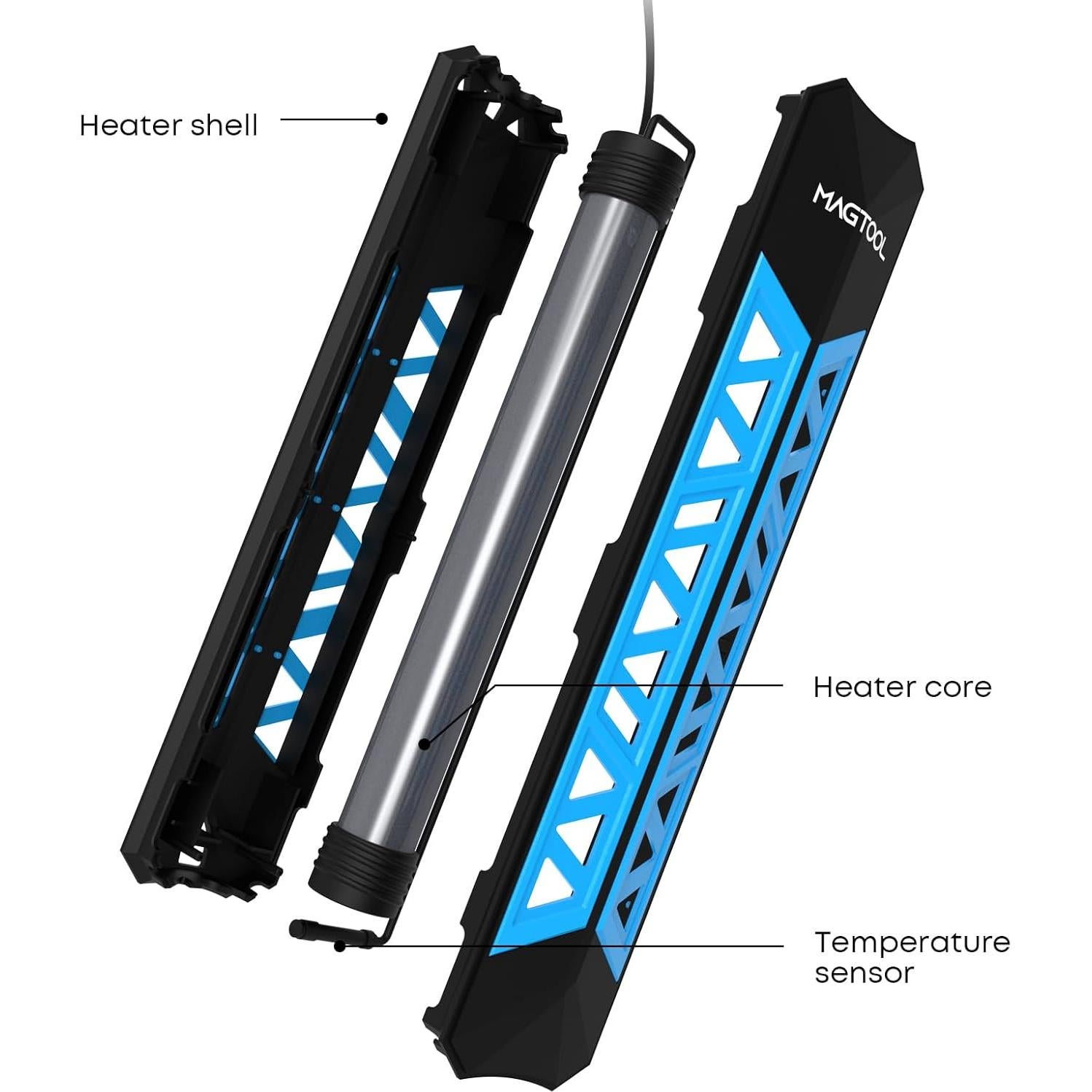 Calentador de Acuario MagTool 500W para Tanques 250-600L