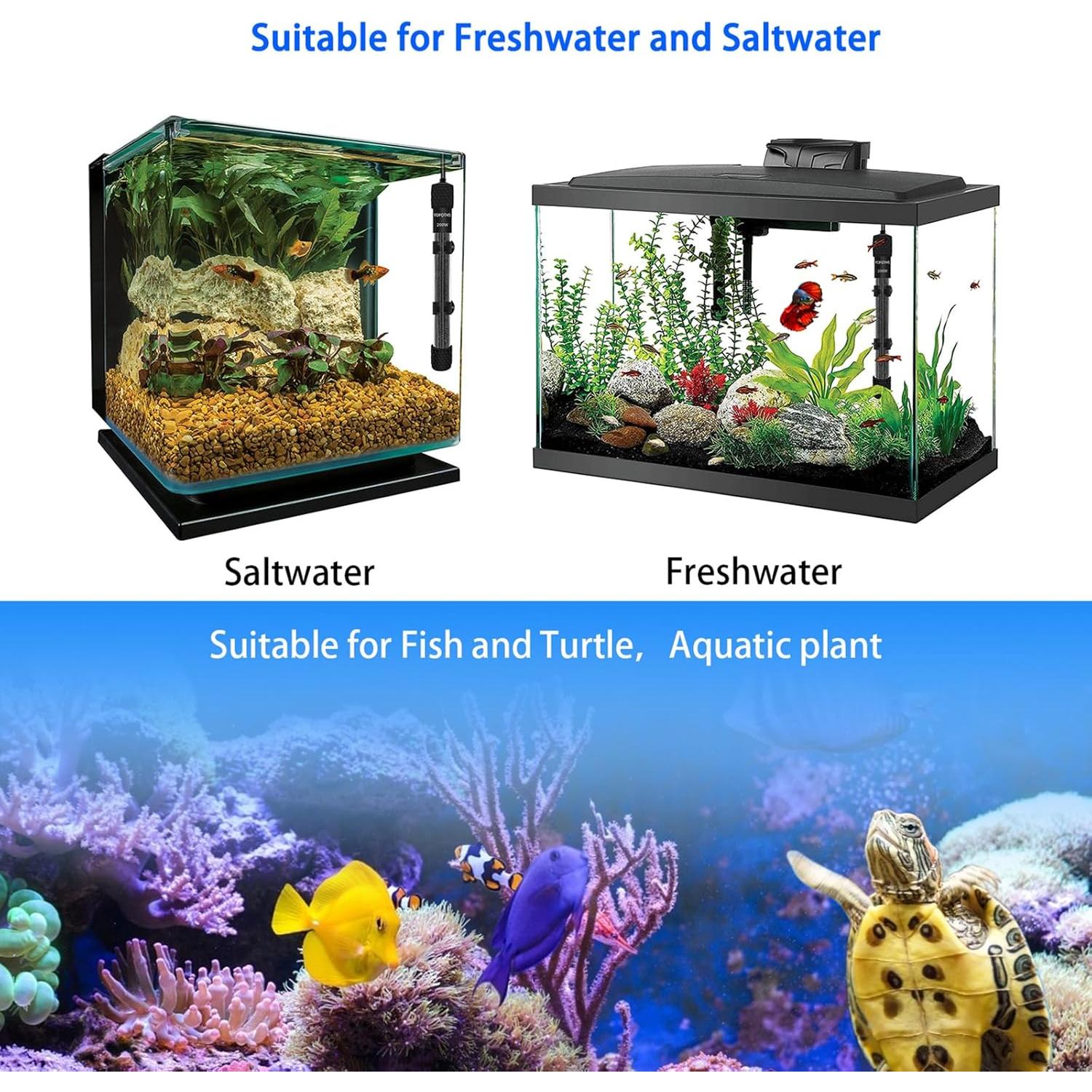 Calentador de Acuario YOFOTHS 300W con Termostato Digital