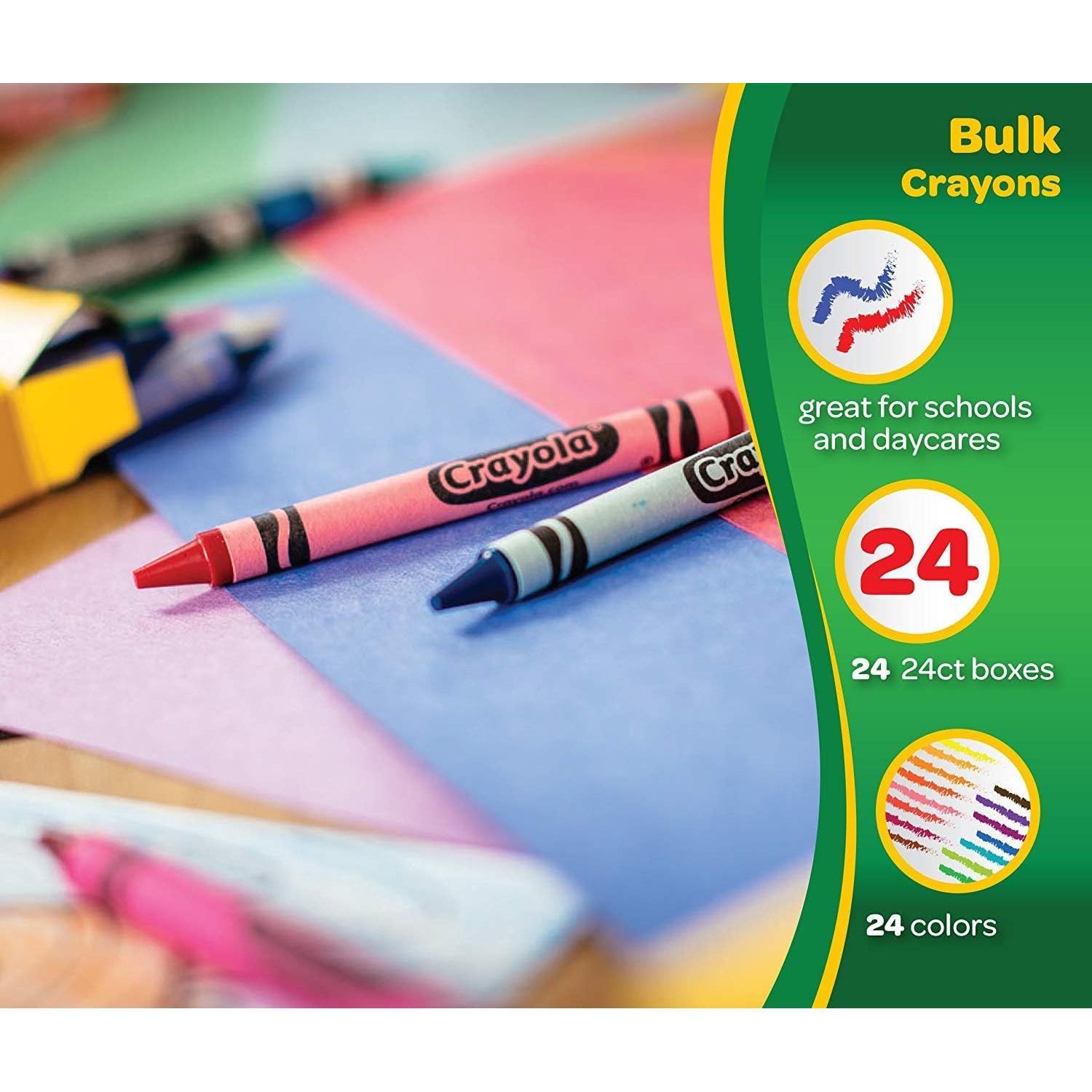 Crayones Crayola 24 colores surtidos para regreso a clases