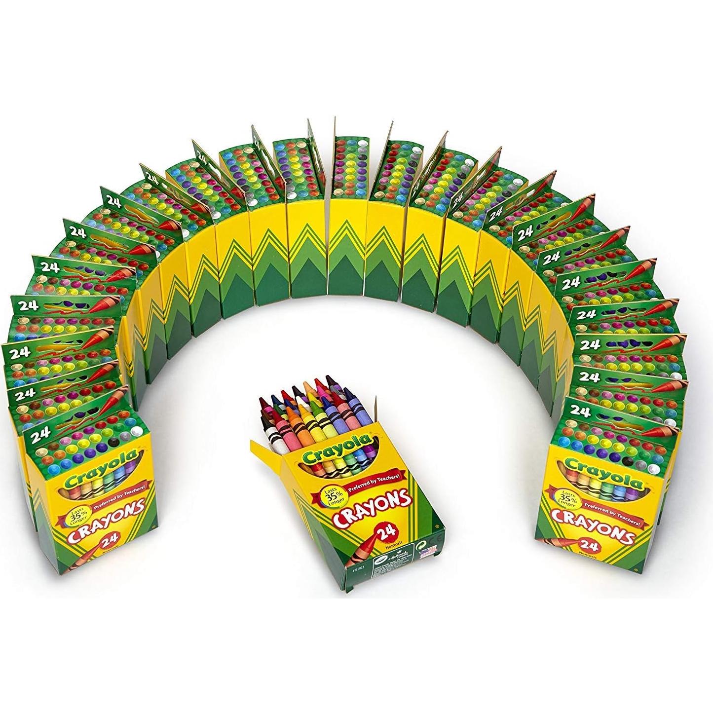 Crayones Crayola 24 colores surtidos para regreso a clases