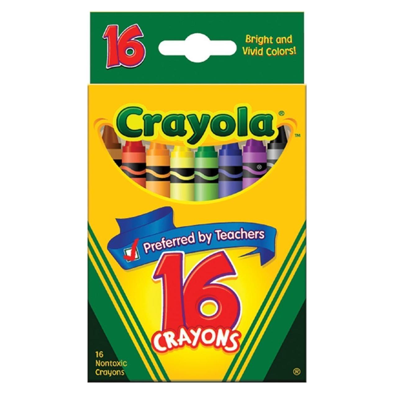 Crayones de cera Crayola 16 unidades - Punta mediana