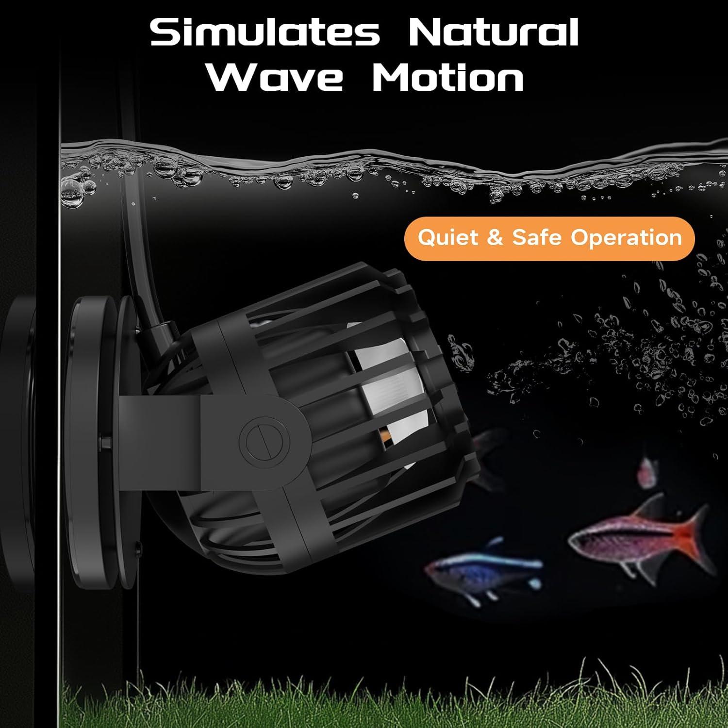Creador de Olas para Acuario Waatoos 1000GPH 10W Ajustable