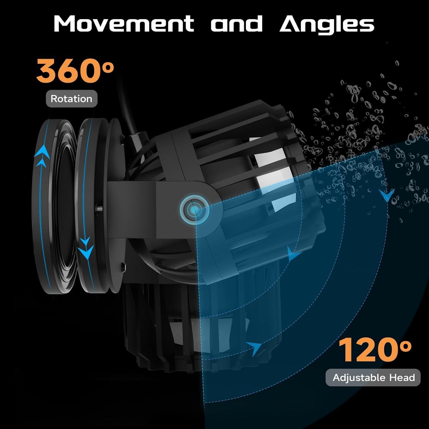Creador de Olas para Acuario Waatoos 1000GPH 10W Ajustable