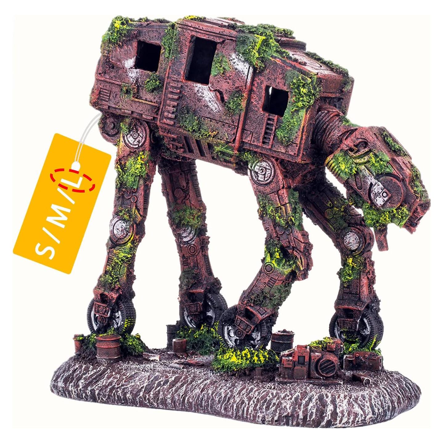 Adorno de Acuario AT-AT Grande CREOMG - Resina para Peces