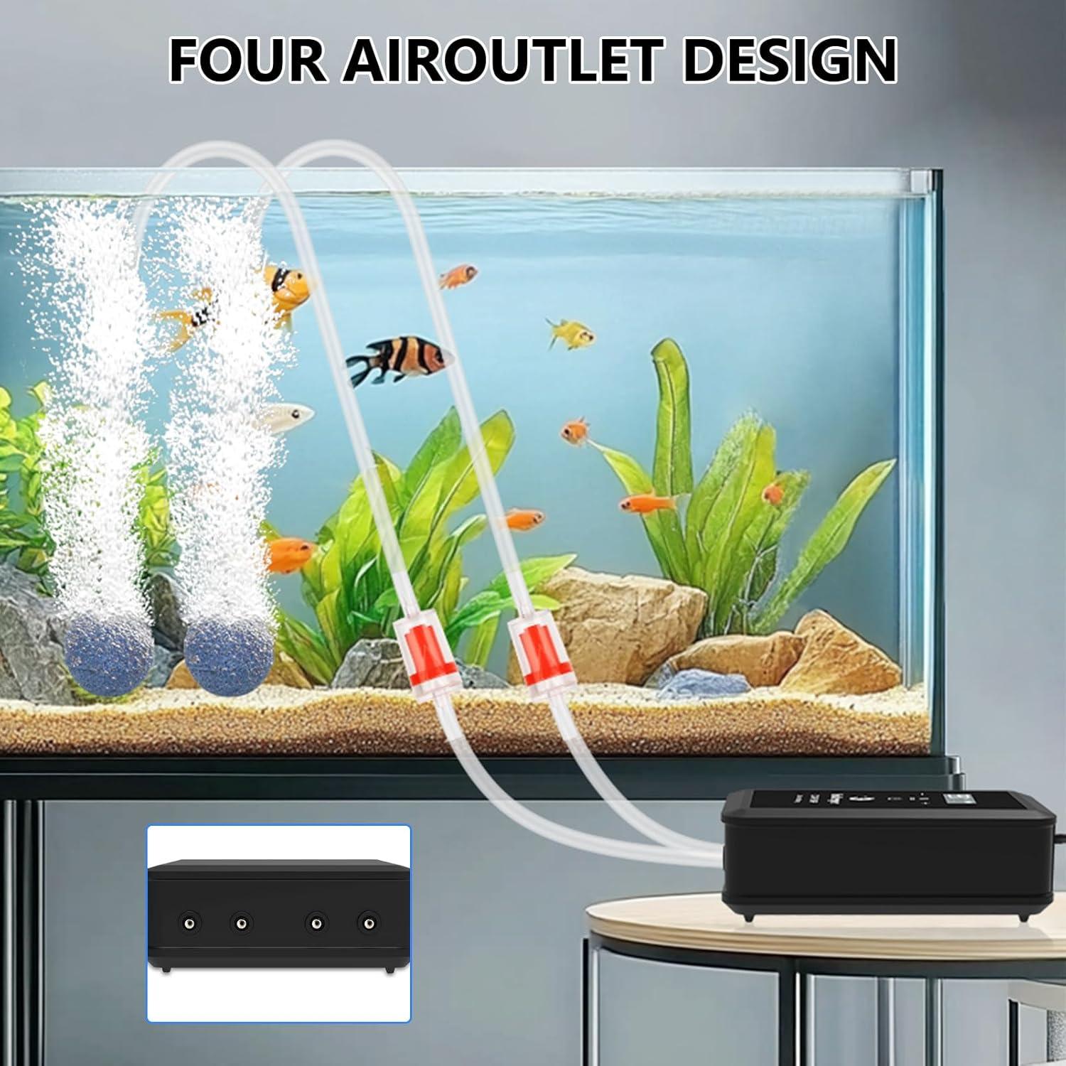 Bomba de Aire para Acuario Fishkeeper 12W 1214 LPH 113-2271L