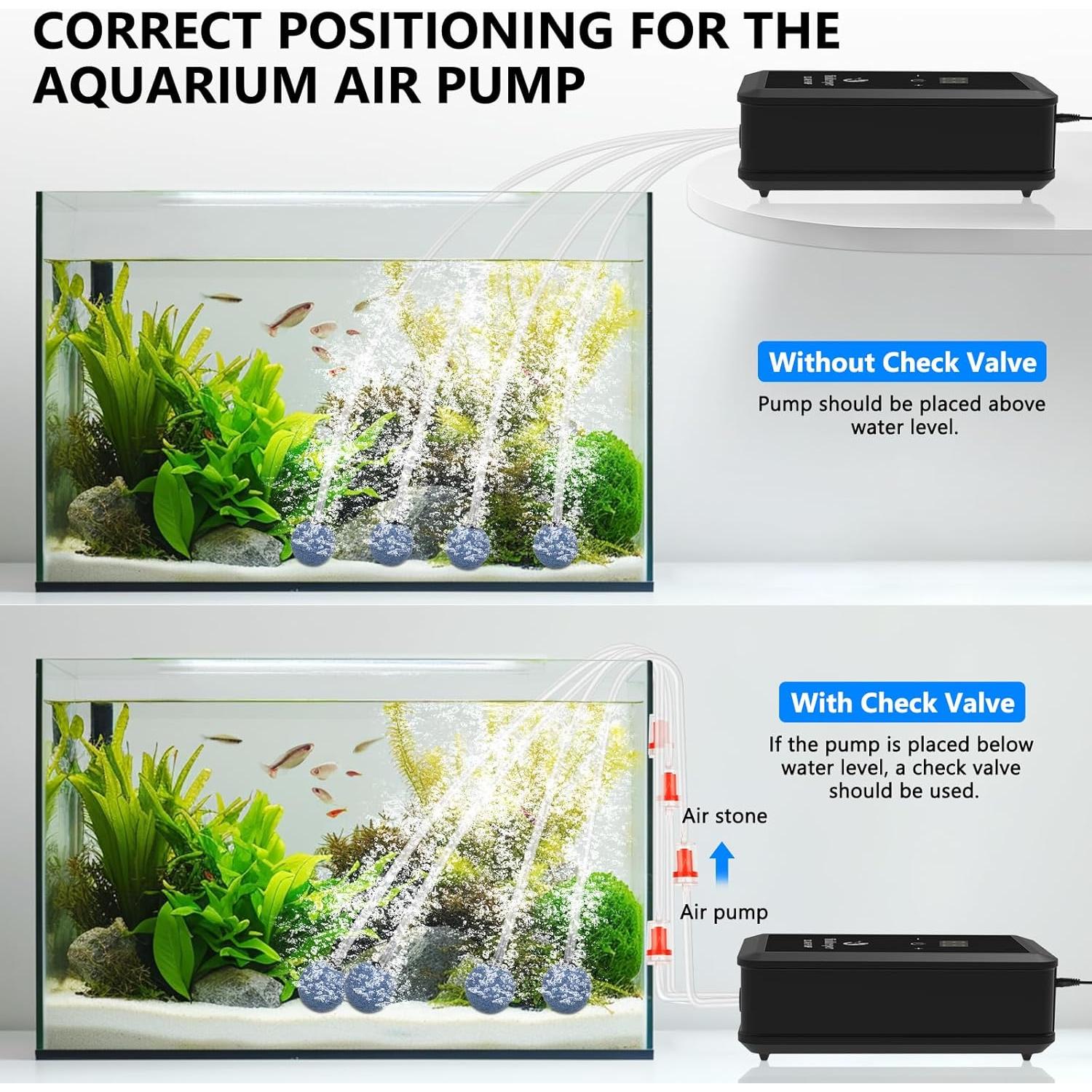 Bomba de Aire para Acuario Fishkeeper 12W 1214 LPH 113-2271L