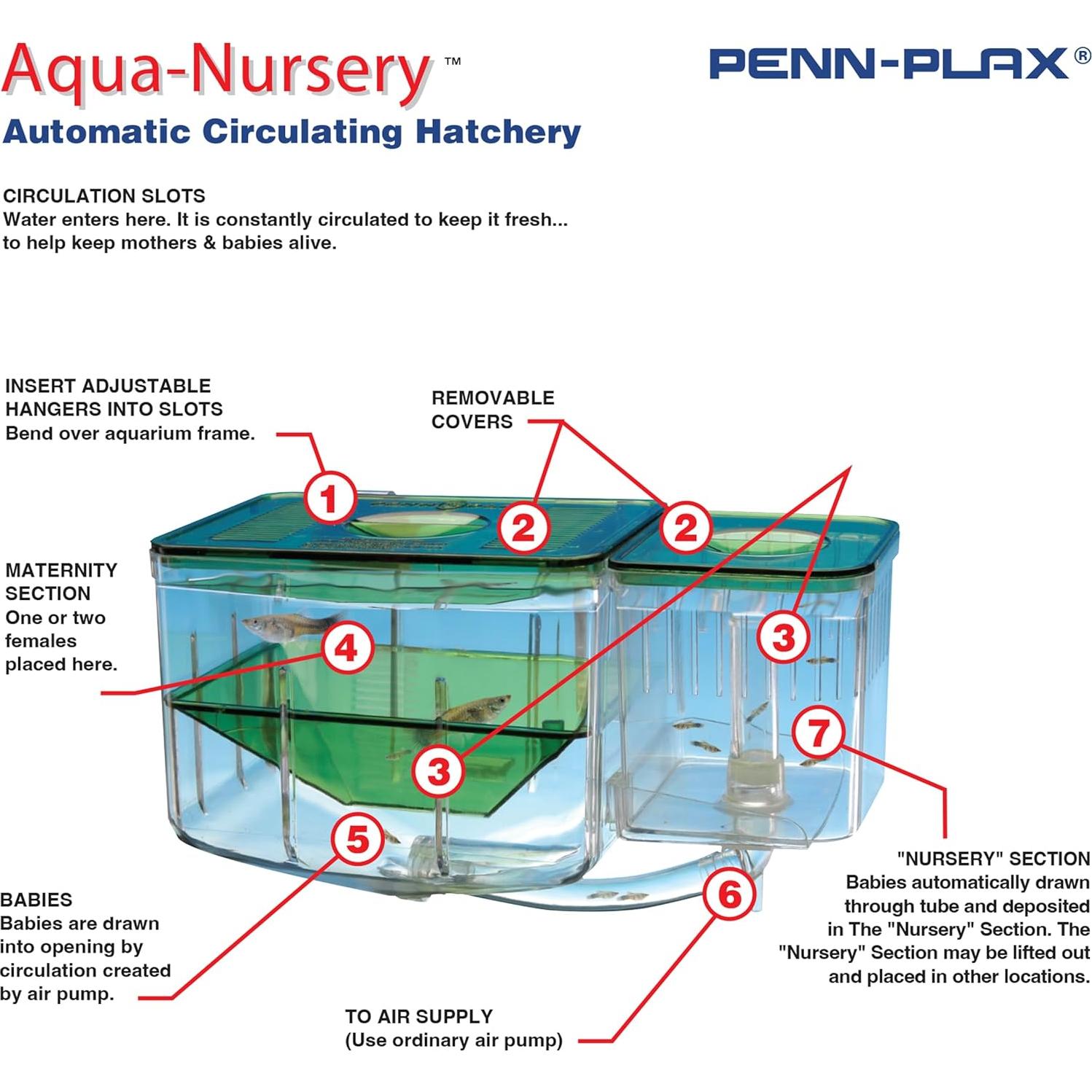 Caja de Cría Aqua Nursery Penn-Plax para Alevines 10x12.7x15.2 cm