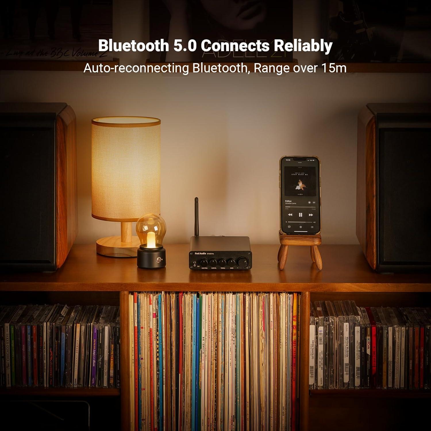 Controlador de Volumen Bluetooth Fosi Audio VOL20 y Amplificador 2.1