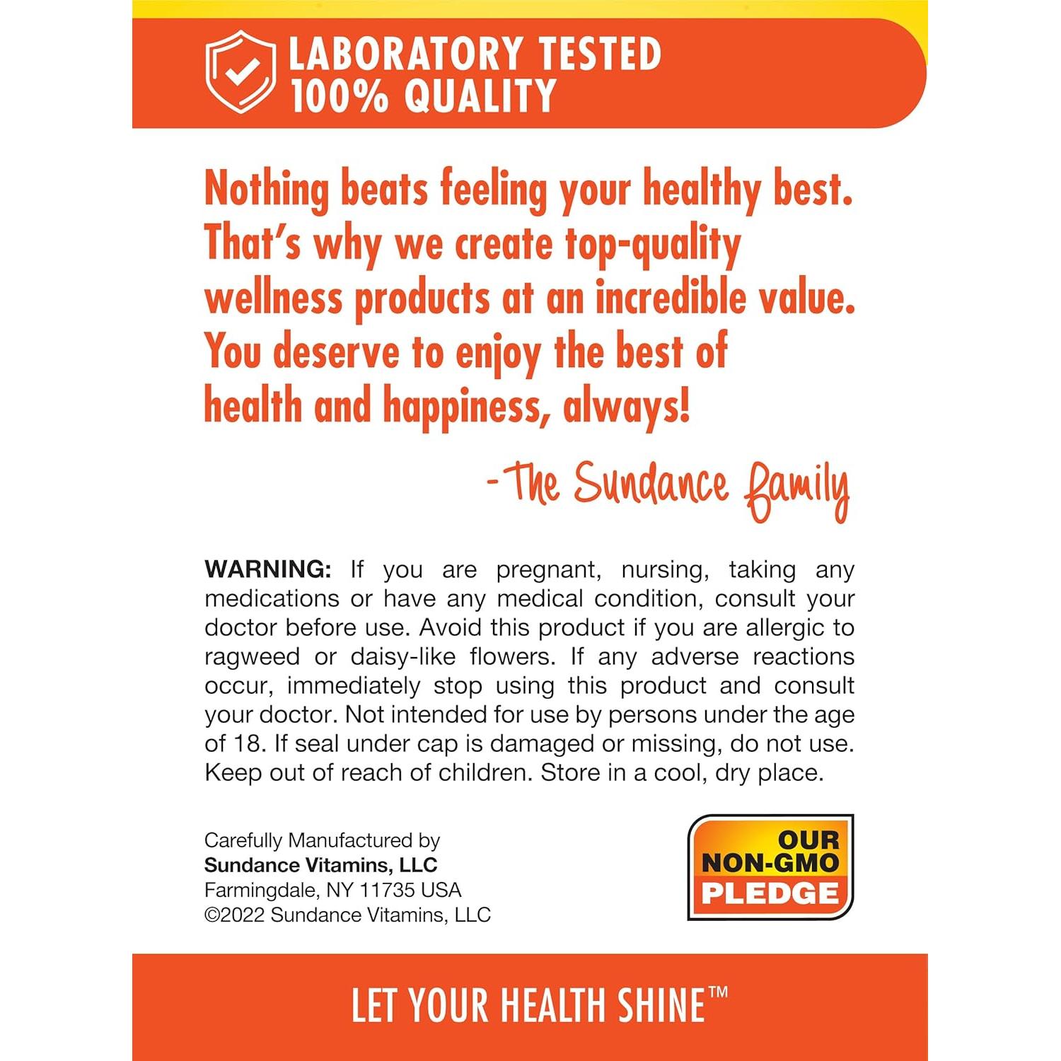 Cápsulas de Cardo Mariano Sundance 1000mg | 60 Unidades | Suplemento Herbal Sin OGM