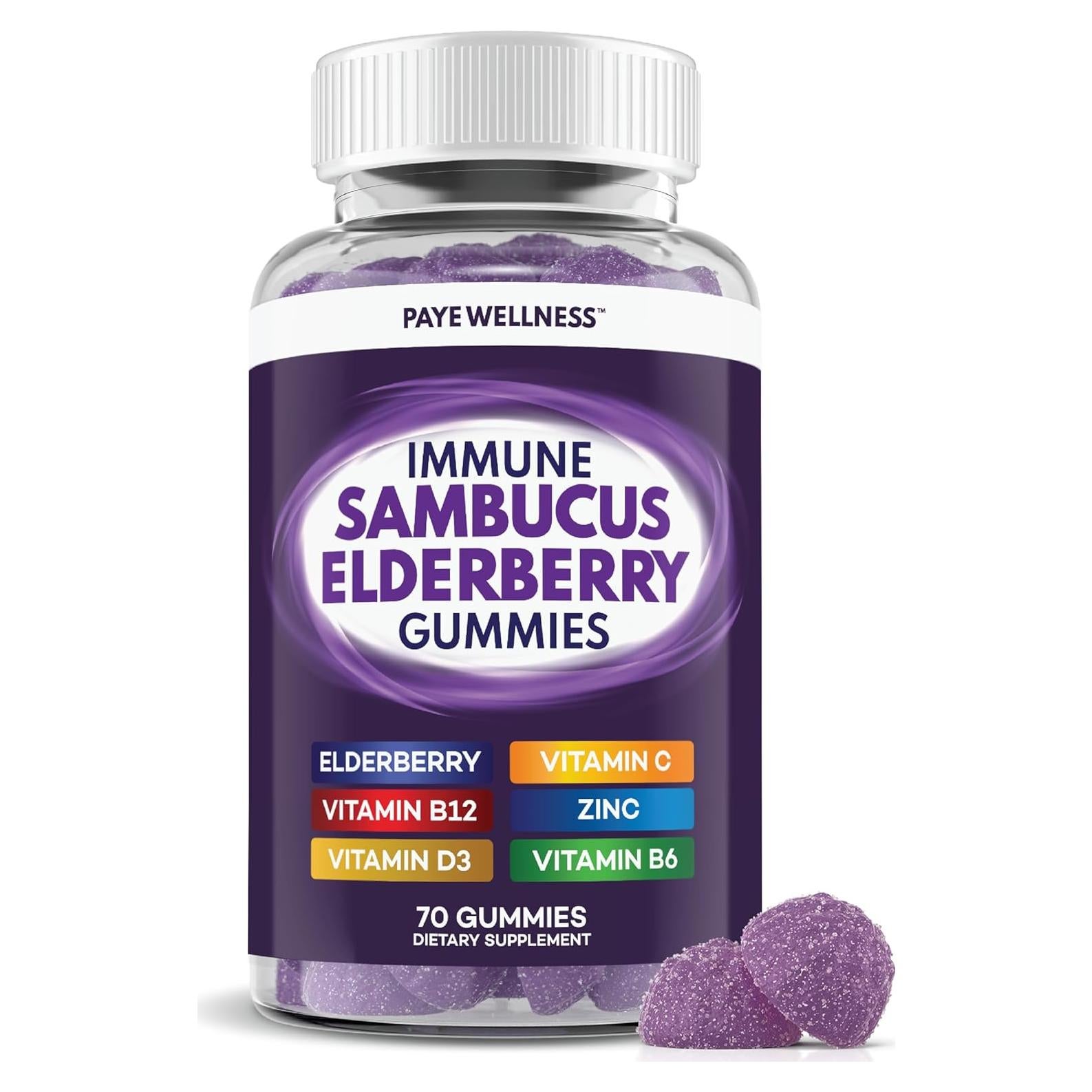 Gomitas de Saúco PAYE 70 Unidades - Suplemento Inmunológico