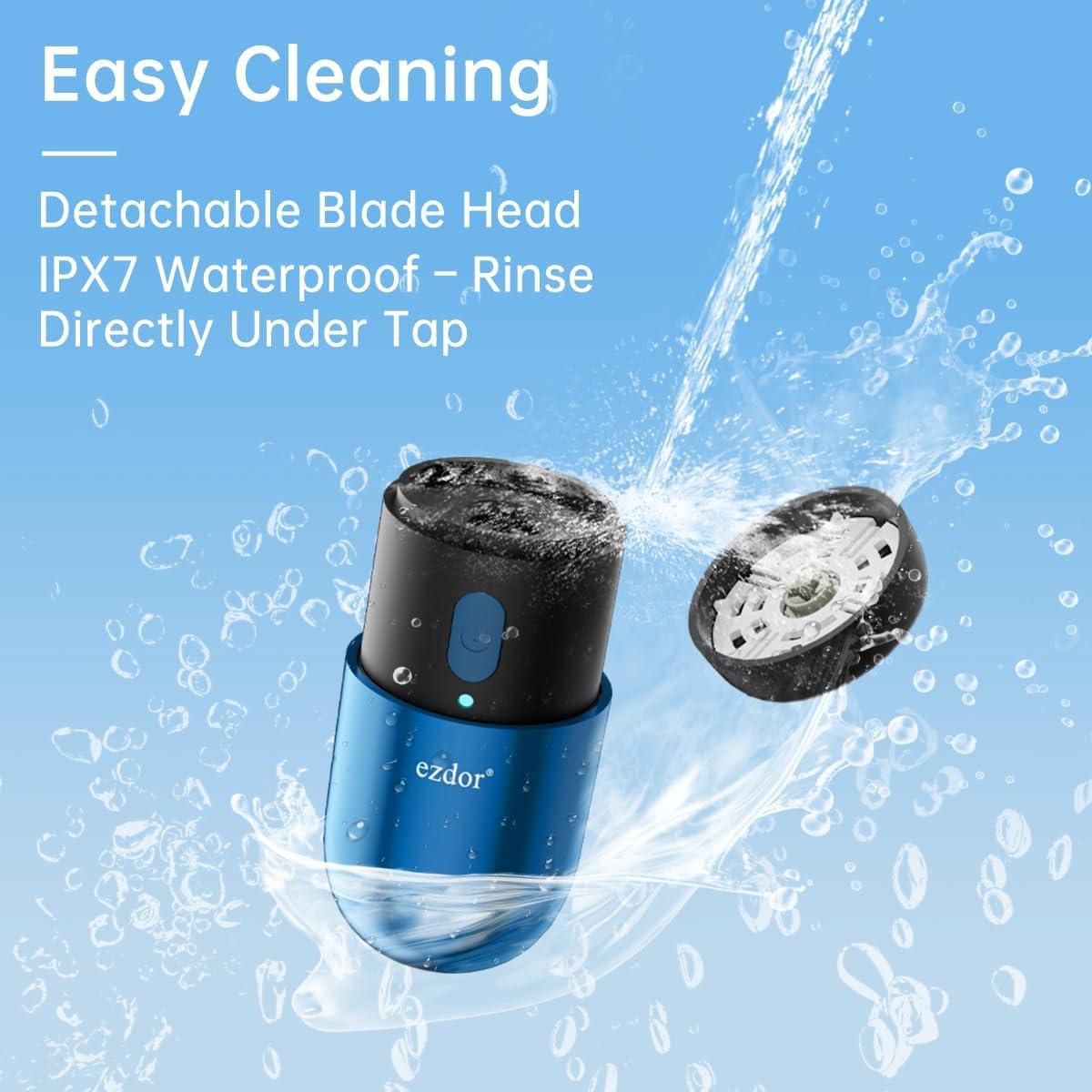 Mini Afeitadora Eléctrica Ezdor V5 Recargable USB-C Impermeable